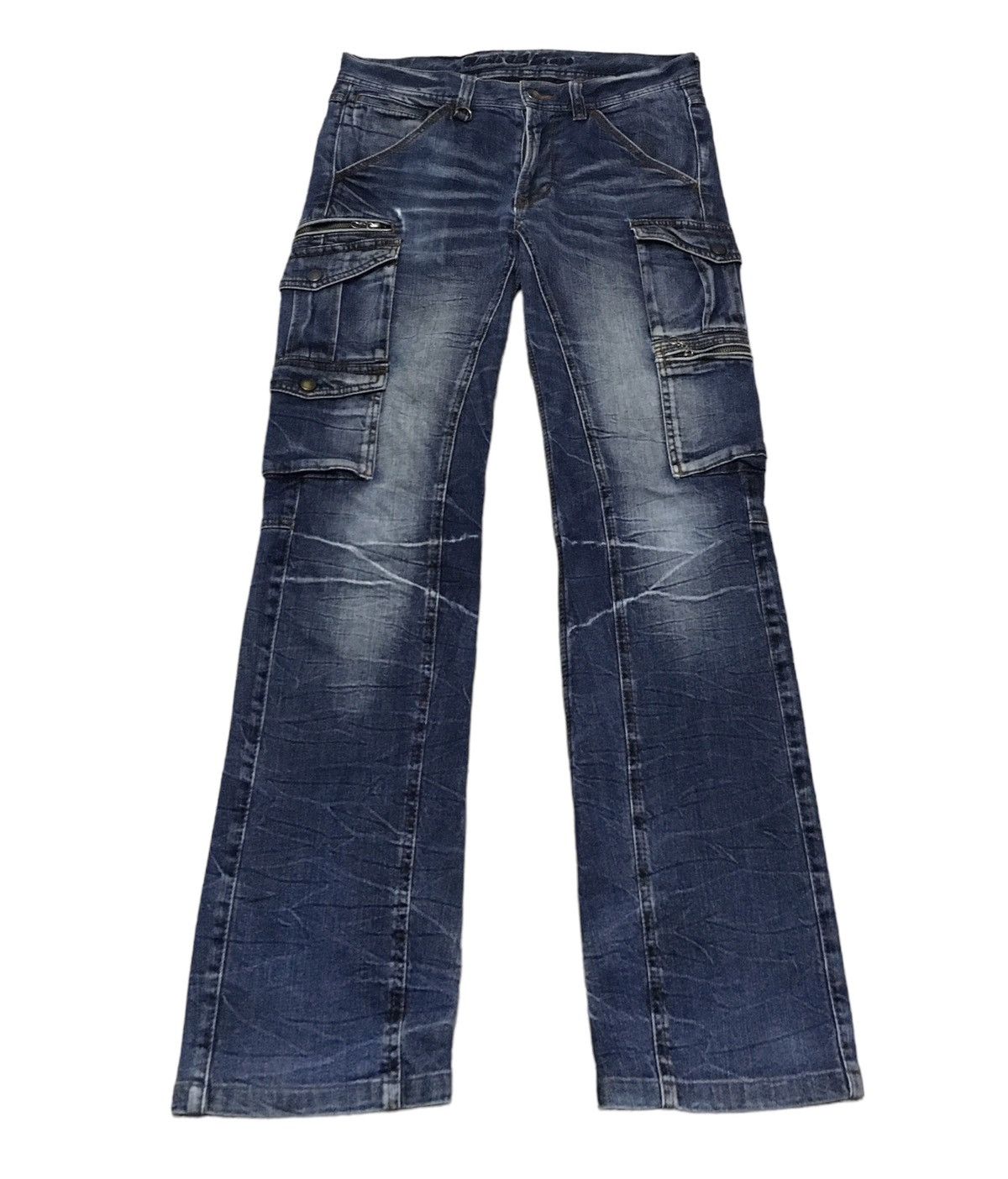 Nicole Club Rare Design Vintage Nicole Club Tactical Bondage Jeans 1990s Size US 33 - 1 Thumbnail