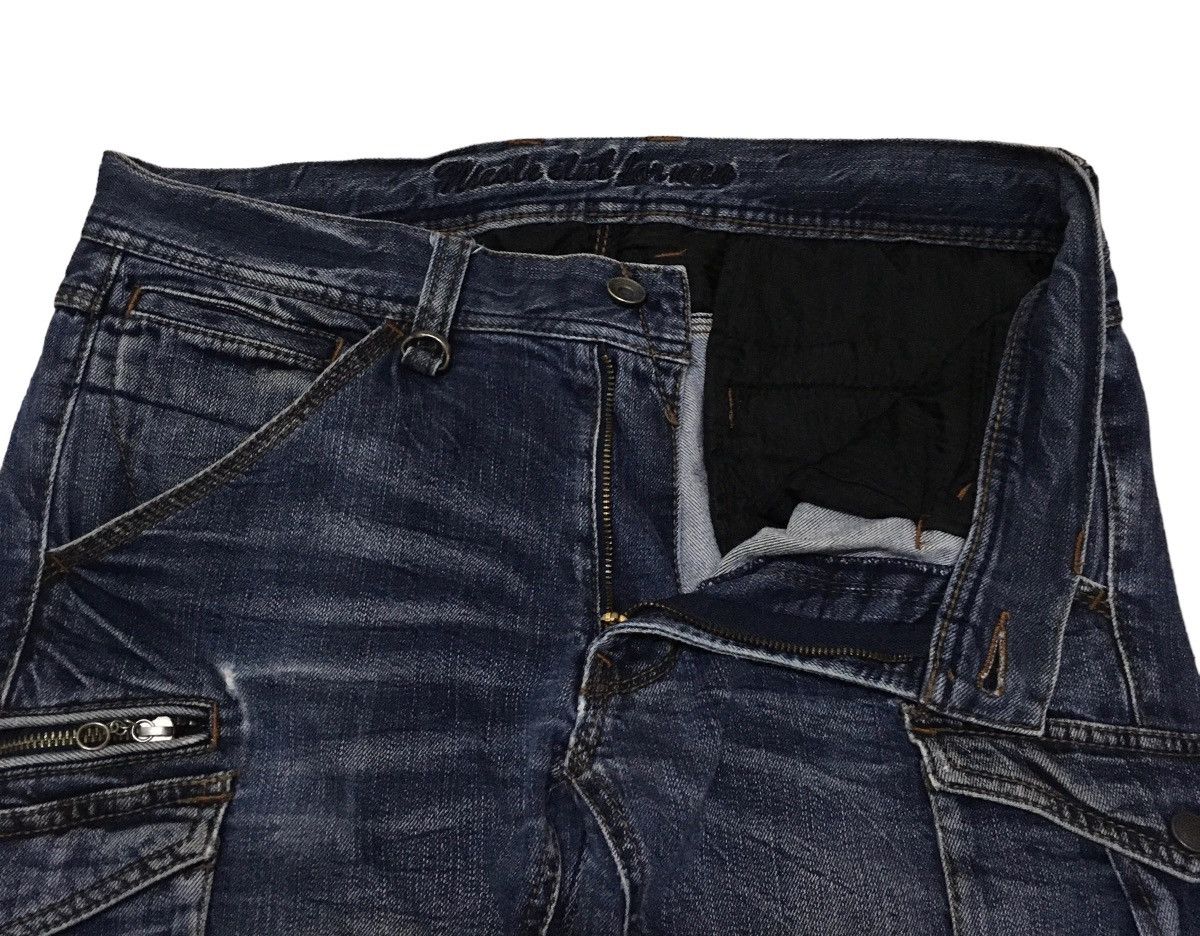 Nicole Club Rare Design Vintage Nicole Club Tactical Bondage Jeans 1990s Size US 33 - 6 Thumbnail