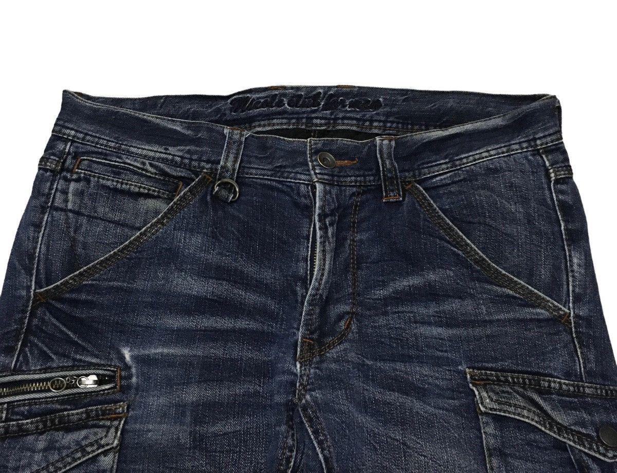 Nicole Club Rare Design Vintage Nicole Club Tactical Bondage Jeans 1990s Size US 33 - 3 Thumbnail