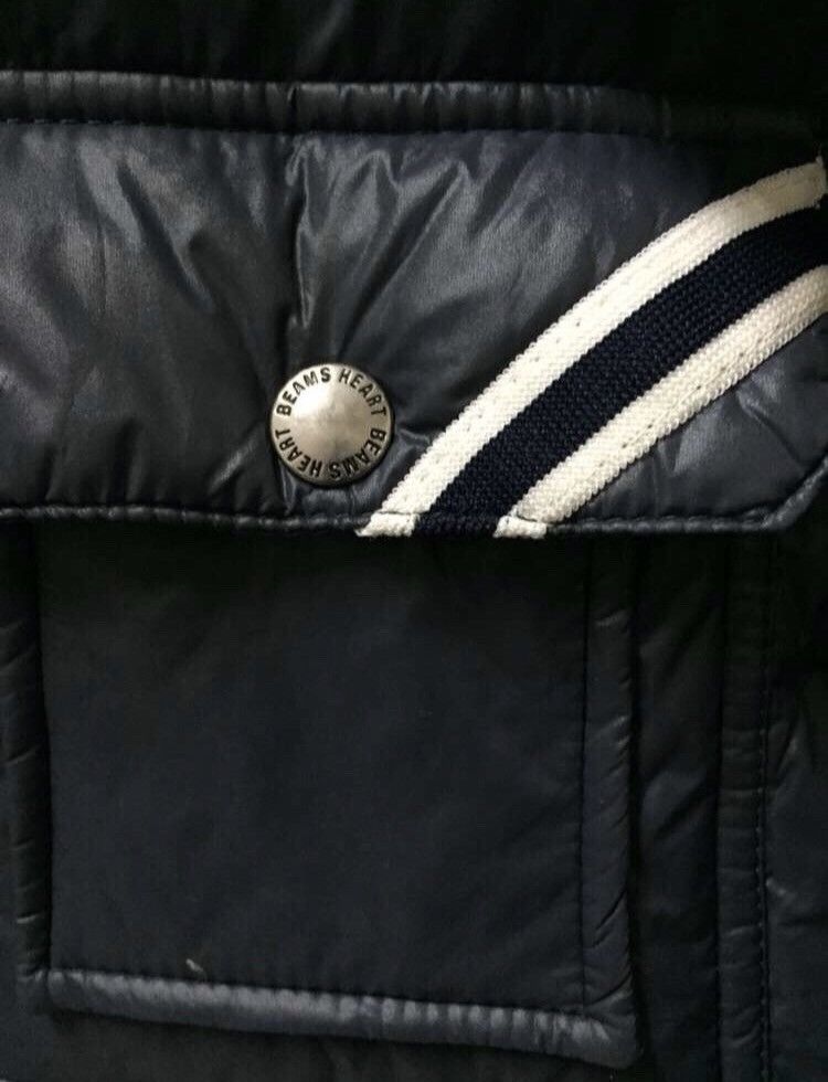 Beams Plus Japanese Beams Hearts Navy Blue Puffer Down Jacket Size US M / EU 48-50 / 2 - 4 Thumbnail
