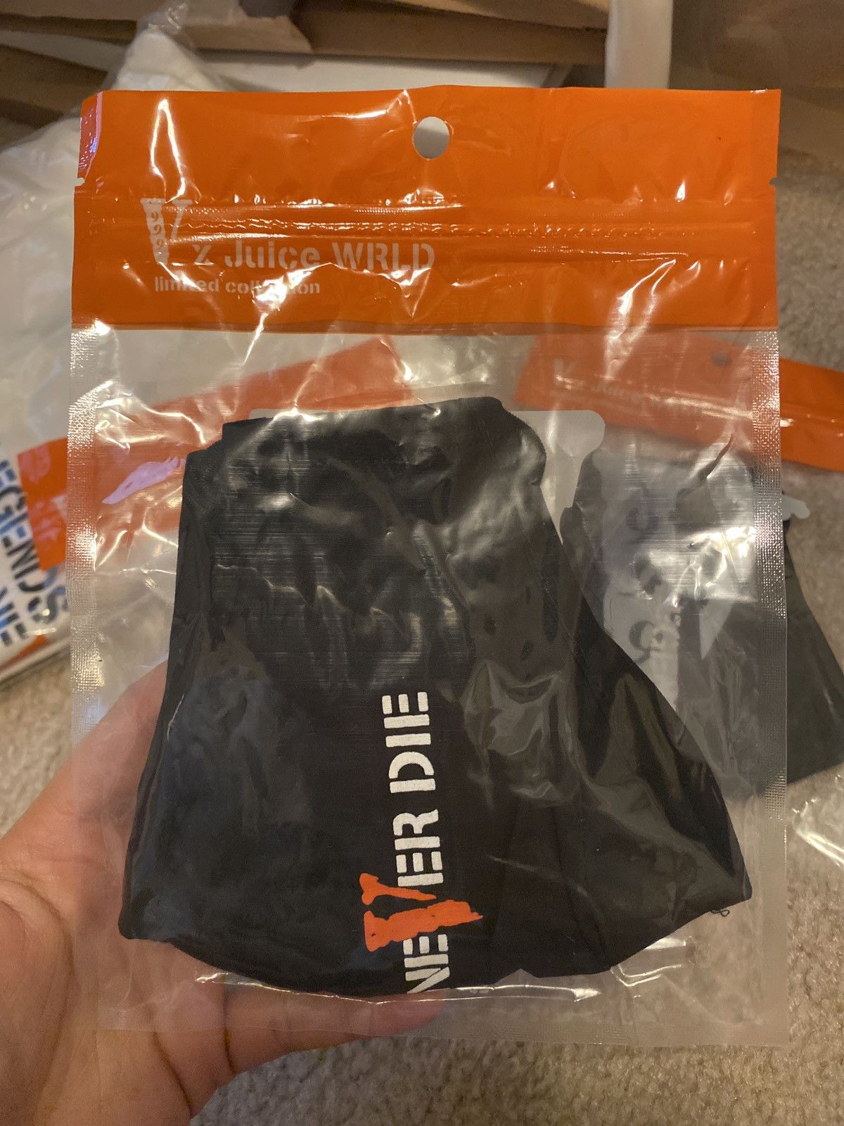 Vlone Juice Wrld X Vlone Legends Never Die Face Mask New Size ONE SIZE - 2 Thumbnail