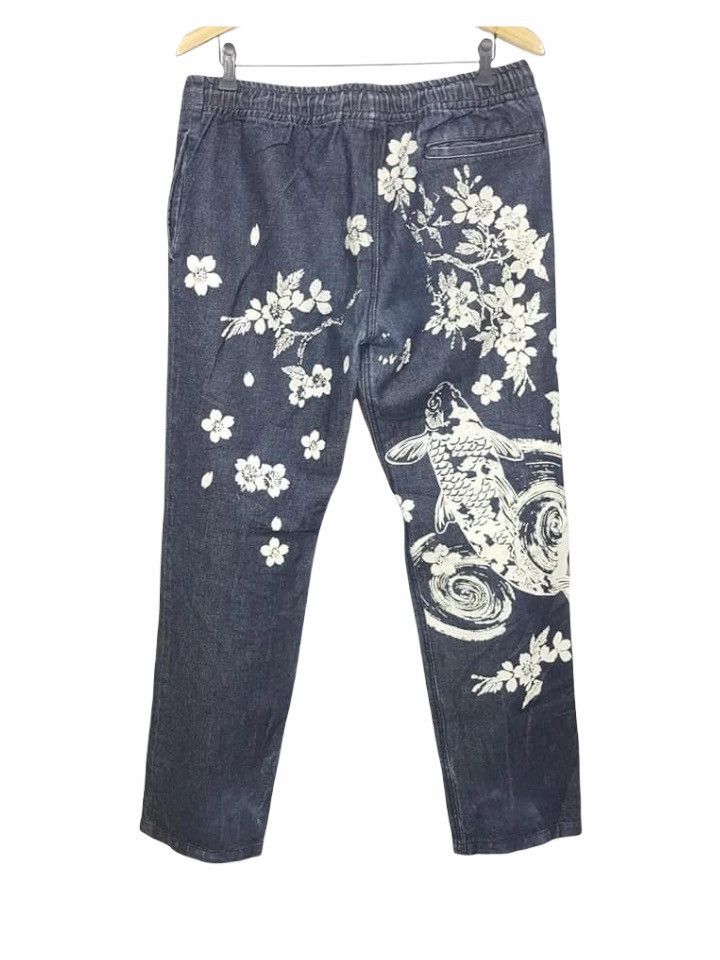 Japanese Brand KOI Printed Pattern Drawstring Style Jogger Pant Size US 33 - 1 Thumbnail