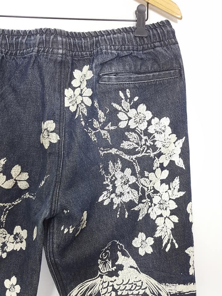 Japanese Brand KOI Printed Pattern Drawstring Style Jogger Pant Size US 33 - 7 Thumbnail