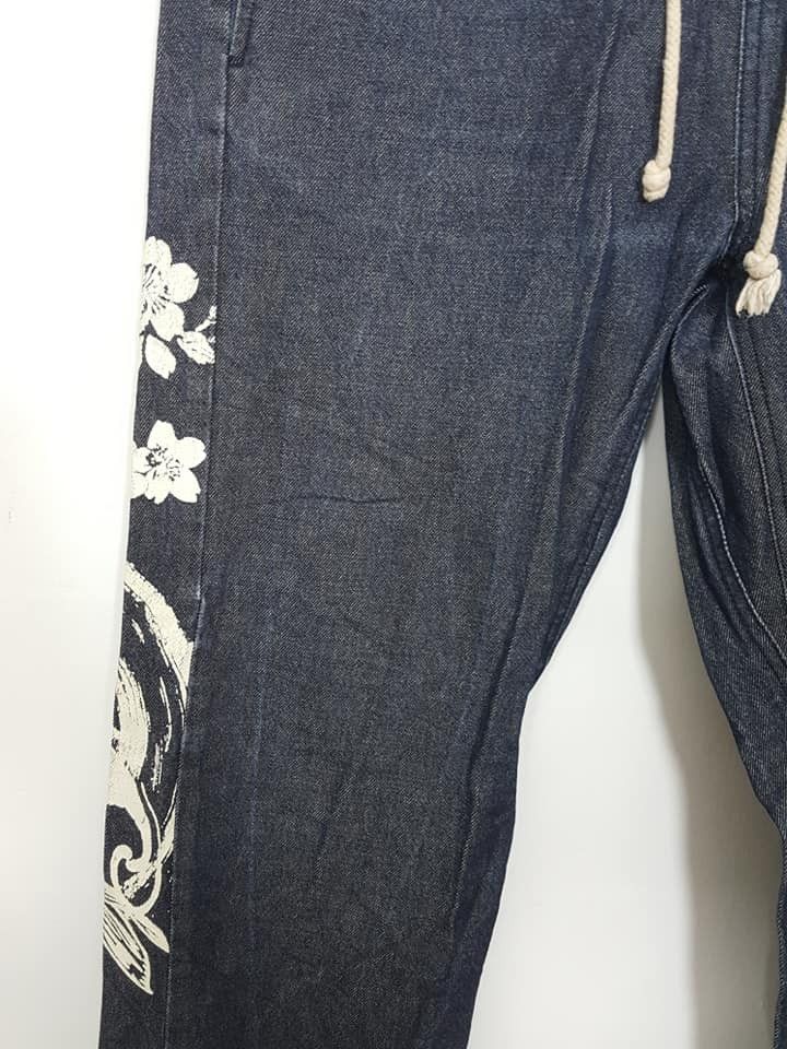 Japanese Brand KOI Printed Pattern Drawstring Style Jogger Pant Size US 33 - 8 Thumbnail