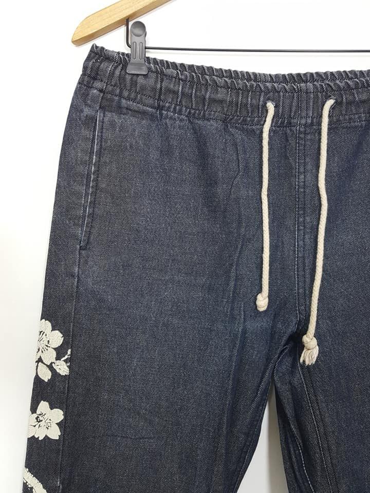 Japanese Brand KOI Printed Pattern Drawstring Style Jogger Pant Size US 33 - 4 Thumbnail