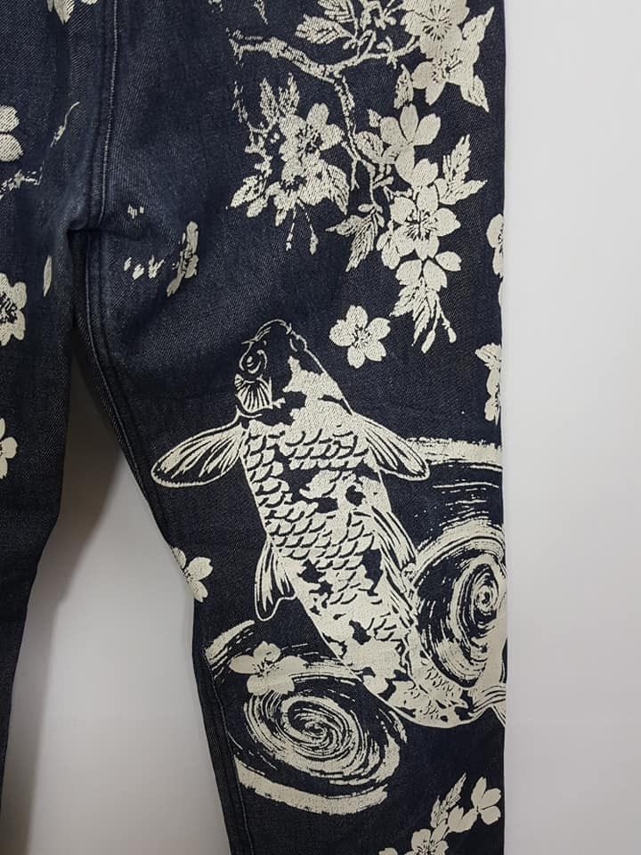 Japanese Brand KOI Printed Pattern Drawstring Style Jogger Pant Size US 33 - 9 Thumbnail
