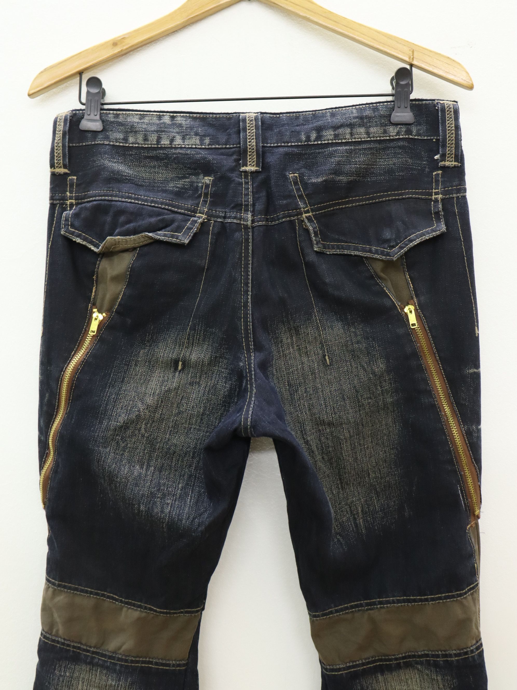 Japanese Brand × PPFM PPFM Zippers Rocker Anarchy Style Jean Pant Size US 32 / EU 48 - 8 Thumbnail