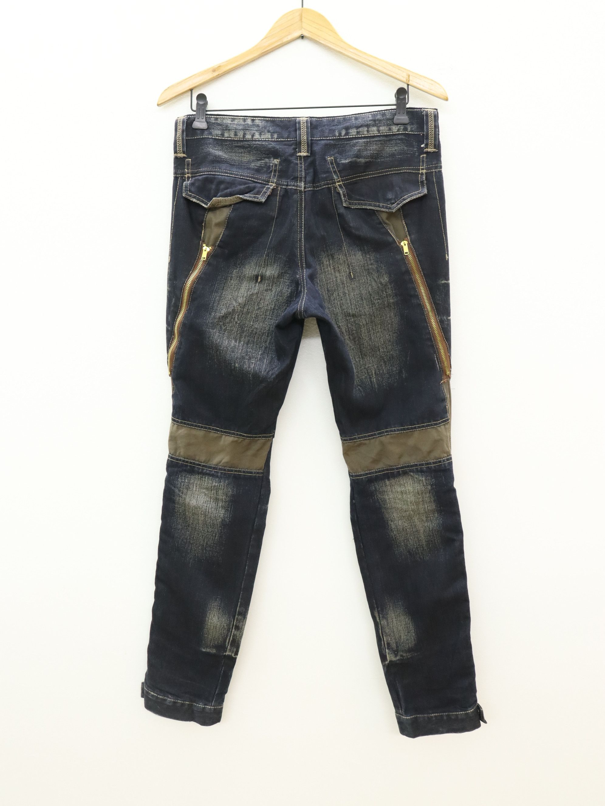 Japanese Brand × PPFM PPFM Zippers Rocker Anarchy Style Jean Pant Size US 32 / EU 48 - 2 Thumbnail
