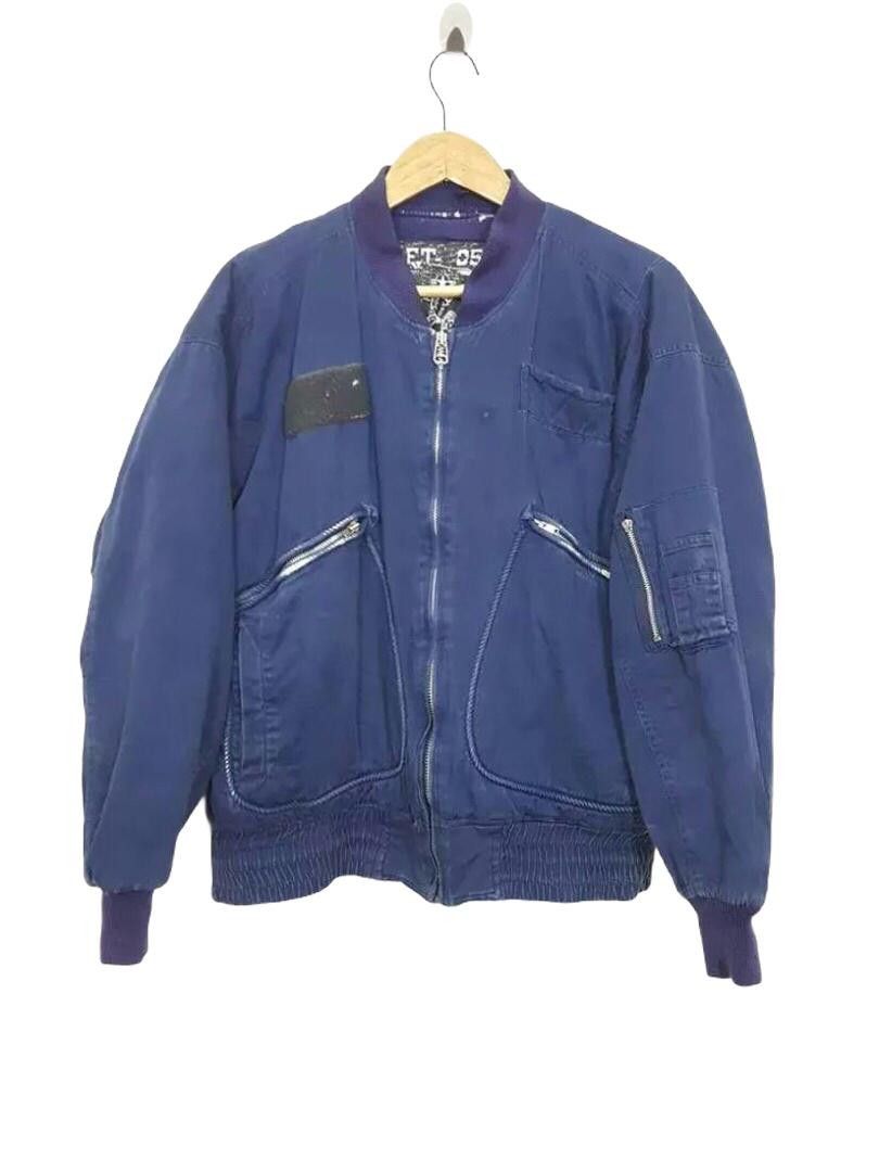 Japanese Brand MA -1 Padded Navy Jacket Size US M / EU 48-50 / 2 - 1 Thumbnail