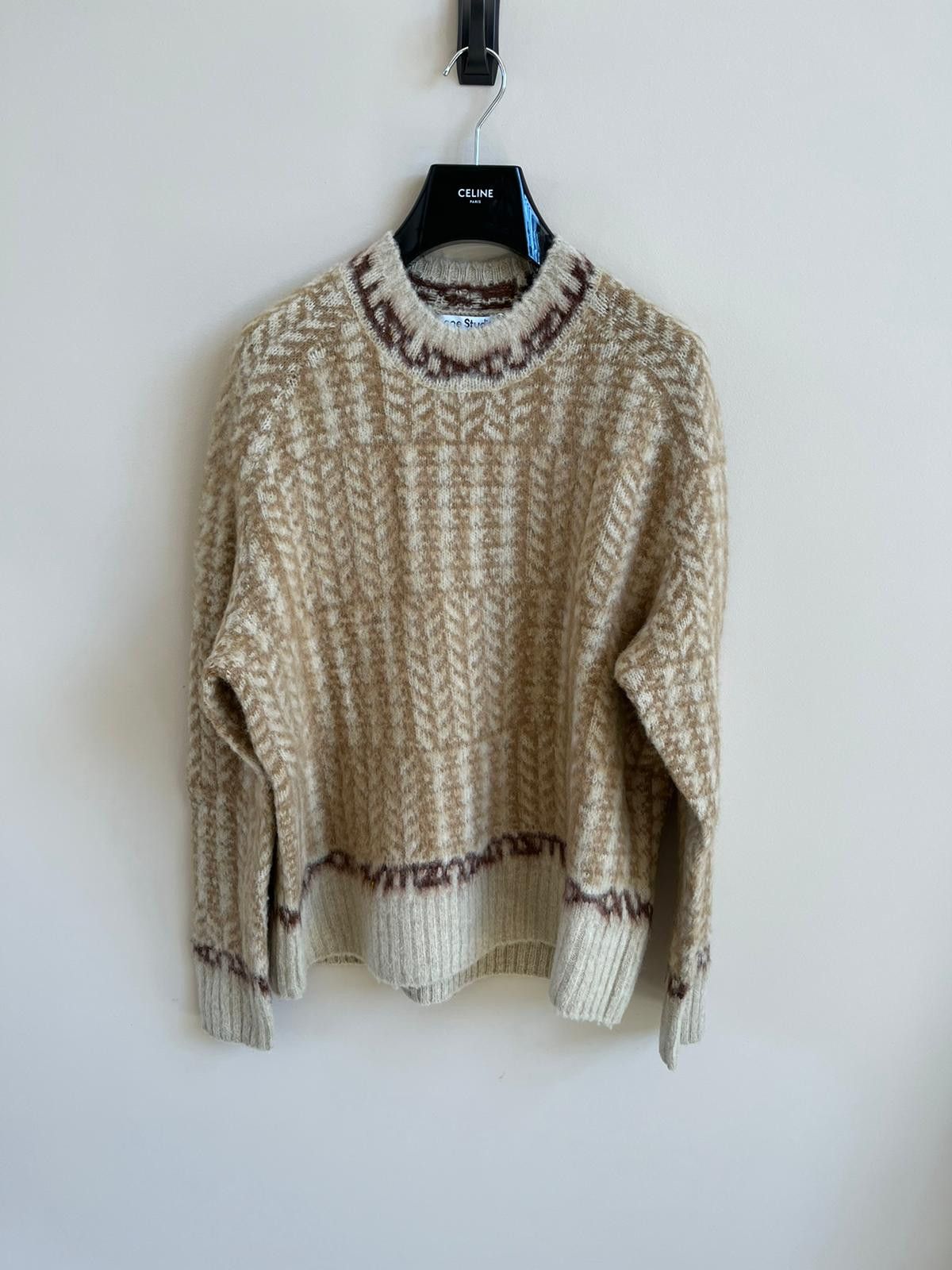 Acne Studios FN-MN-KNIT000279 in Beige Size US M / EU 48-50 / 2 - 2 Thumbnail