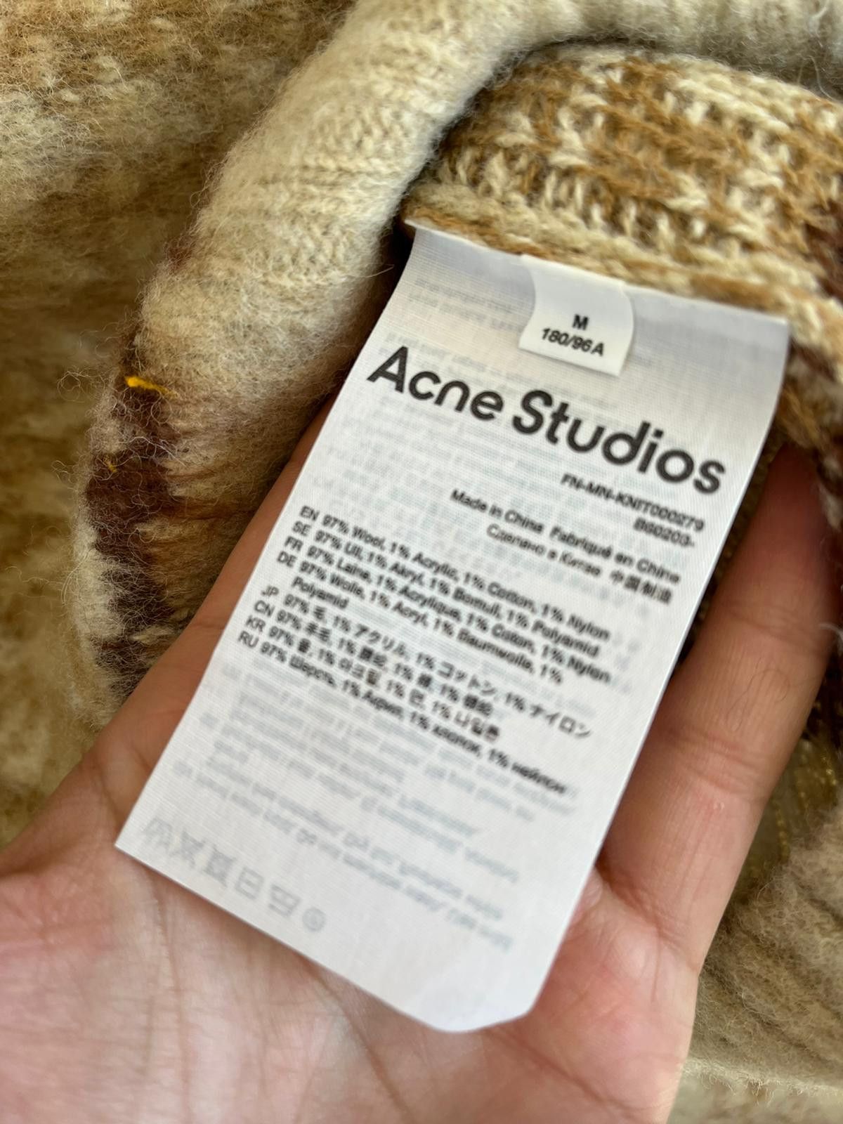 Acne Studios FN-MN-KNIT000279 in Beige Size US M / EU 48-50 / 2 - 15 Thumbnail