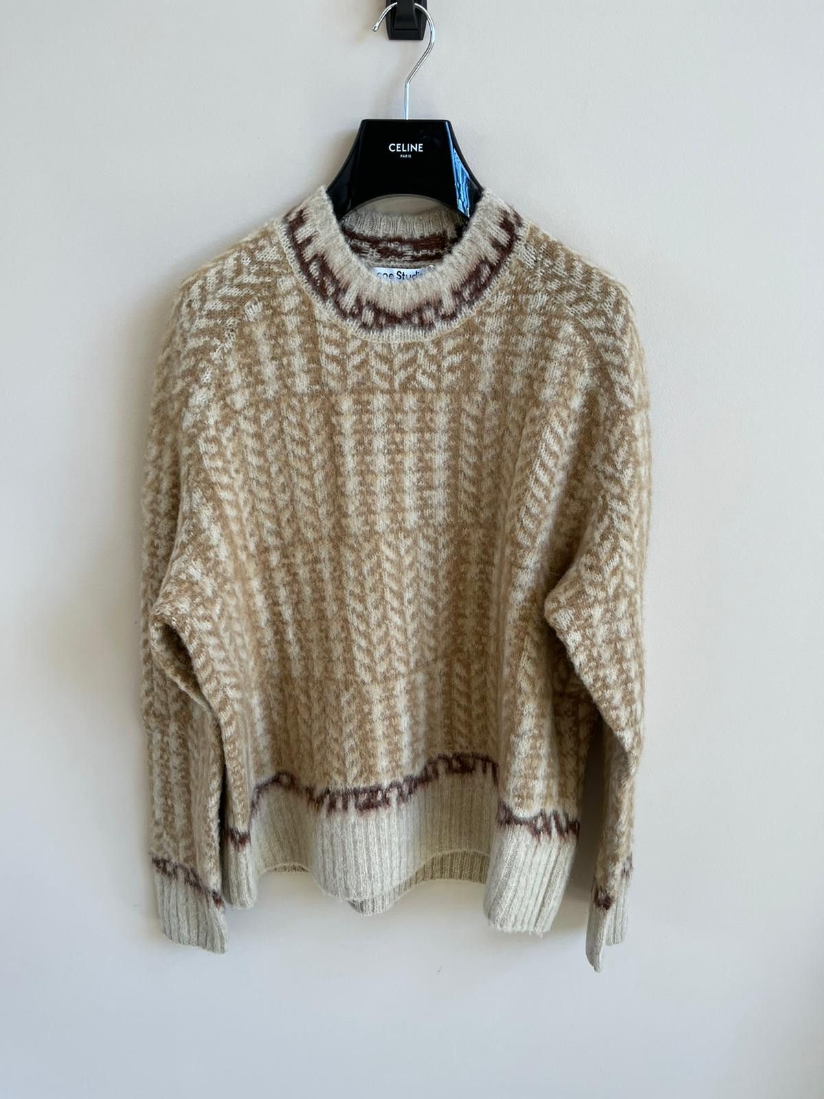image of Acne Studios Fn-Mn-Knit000279 In Beige, Men's (Size Medium)