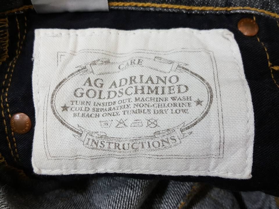 AG Adriano Goldschmied AG Designer slim Straight Leg Distressed Denim Jeans Pants Size US 28 / EU 44 - 17 Thumbnail