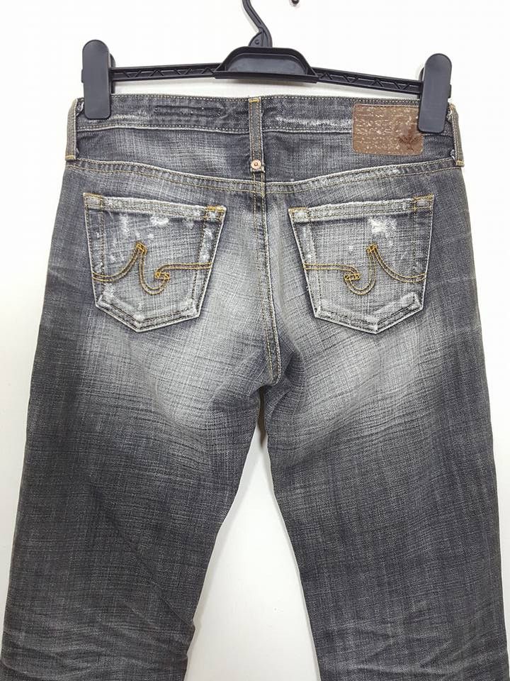 AG Adriano Goldschmied AG Designer slim Straight Leg Distressed Denim Jeans Pants Size US 28 / EU 44 - 6 Thumbnail