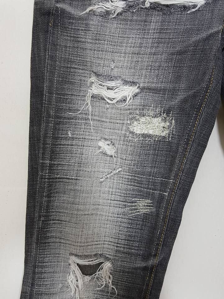 AG Adriano Goldschmied AG Designer slim Straight Leg Distressed Denim Jeans Pants Size US 28 / EU 44 - 10 Thumbnail