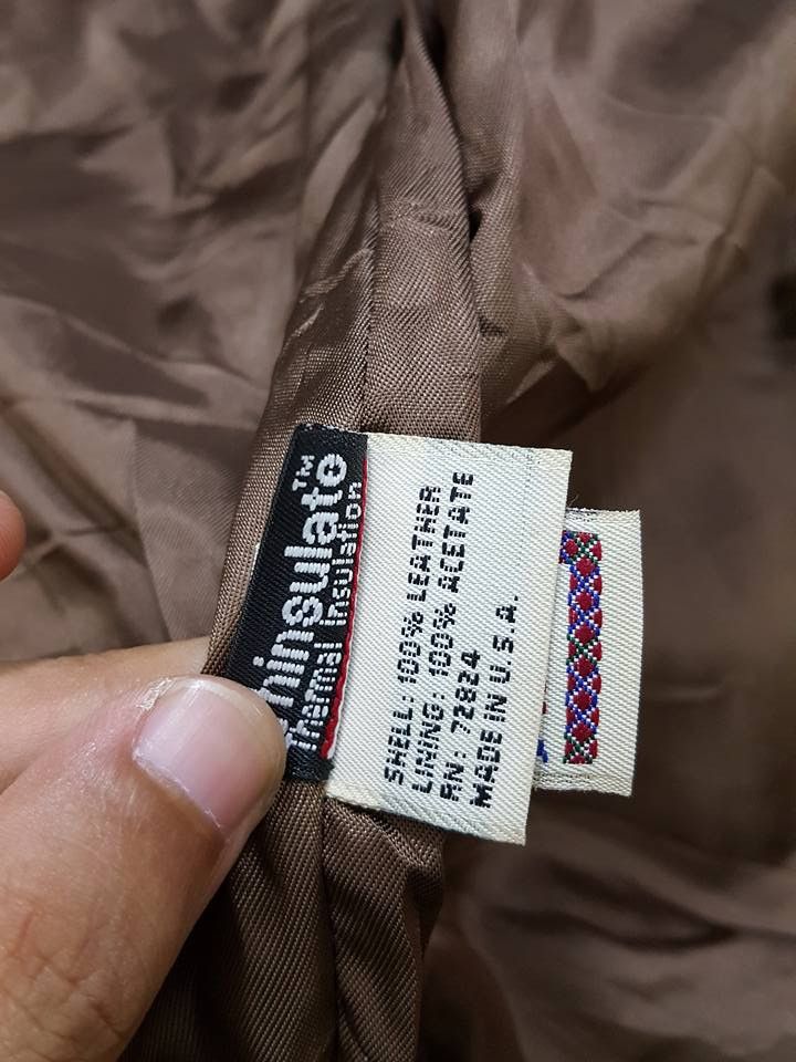 Golden Bear Golden Bear Thinsulate Thermal Insulation Leather Jacket Size US M / EU 48-50 / 2 - 8 Thumbnail