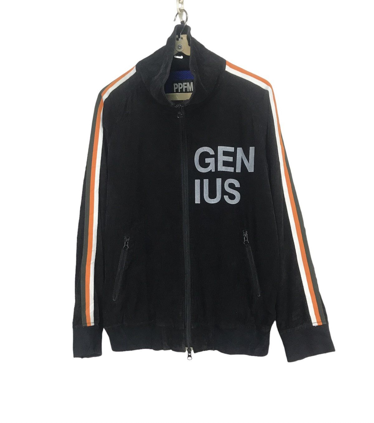 Designer × PPFM Genius spellout zipper sweater by PPFM Size US M / EU 48-50 / 2 - 1 Thumbnail