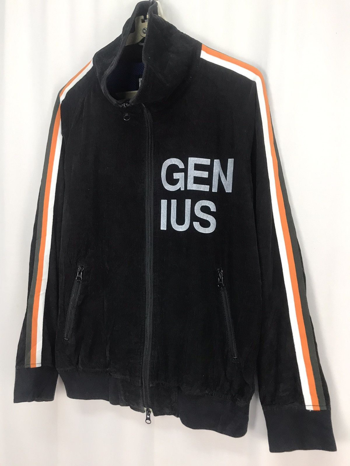 Designer × PPFM Genius spellout zipper sweater by PPFM Size US M / EU 48-50 / 2 - 3 Thumbnail