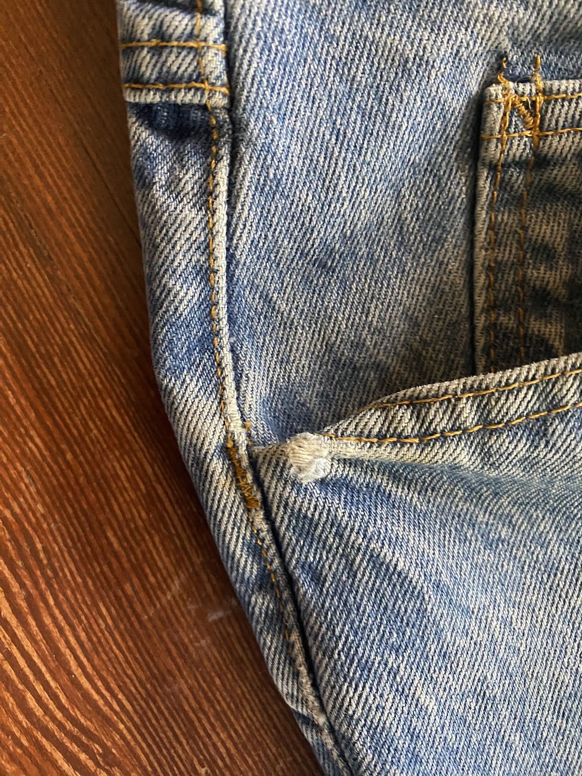 Marithe + Francois Girbaud Vintage 80’s Marithe Francois Girbaud Stonewash Jeans 29x30 Size 29" - 15 Thumbnail