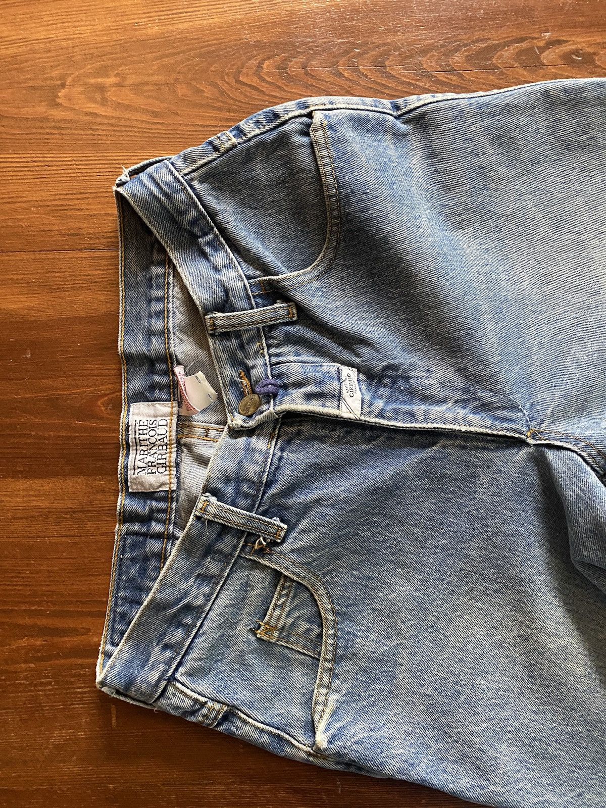 Marithe + Francois Girbaud Vintage 80’s Marithe Francois Girbaud Stonewash Jeans 29x30 Size 29" - 8 Thumbnail