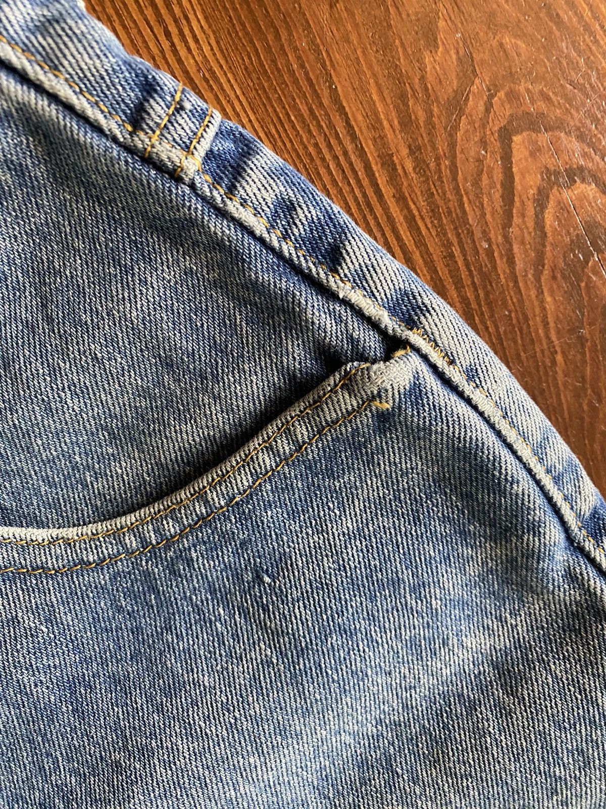 Marithe + Francois Girbaud Vintage 80’s Marithe Francois Girbaud Stonewash Jeans 29x30 Size 29" - 16 Thumbnail