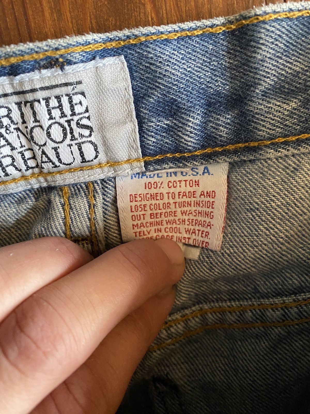 Marithe + Francois Girbaud Vintage 80’s Marithe Francois Girbaud Stonewash Jeans 29x30 Size 29" - 13 Thumbnail