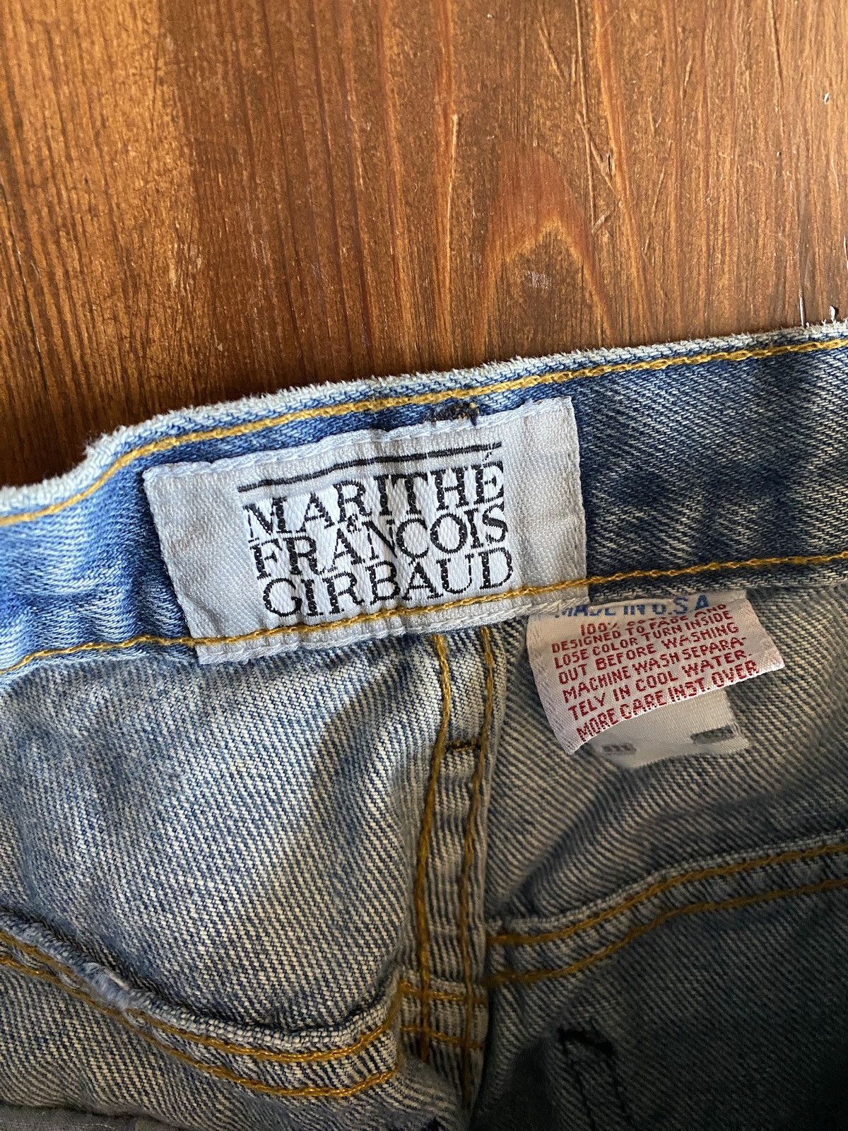Marithe + Francois Girbaud Vintage 80’s Marithe Francois Girbaud Stonewash Jeans 29x30 Size 29" - 11 Thumbnail