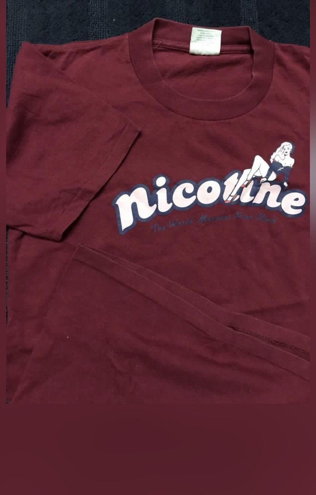 Band Tees × Vintage Vintage Single Stitch Nicotine Hardcore Punk Band Tshirt Size US S / EU 44-46 / 1 - 3 Thumbnail