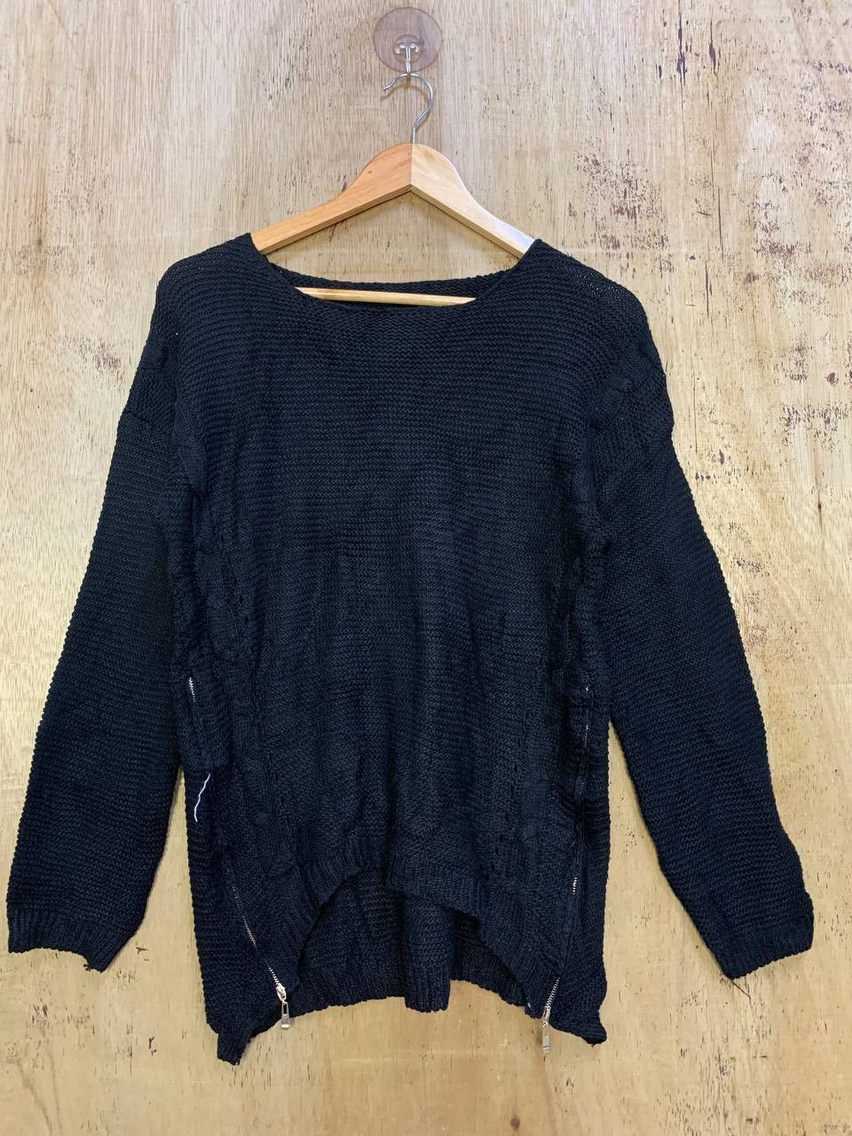 Japanese Brand Zipper Knit Sweater #4339