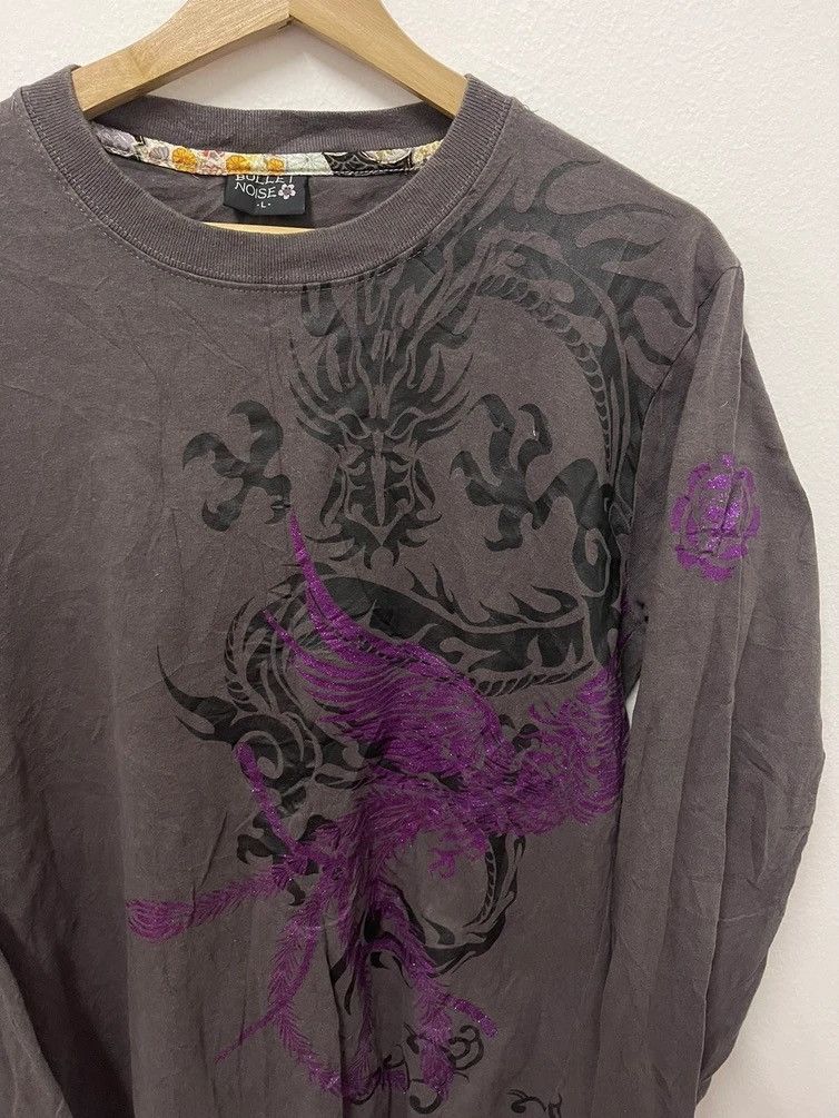 Dragonfly × Japanese Brand × Vintage Japanese Fashion Bullet Noise Dragonfly Tattoo Long Sleeve Size US M / EU 48-50 / 2 - 3 Thumbnail
