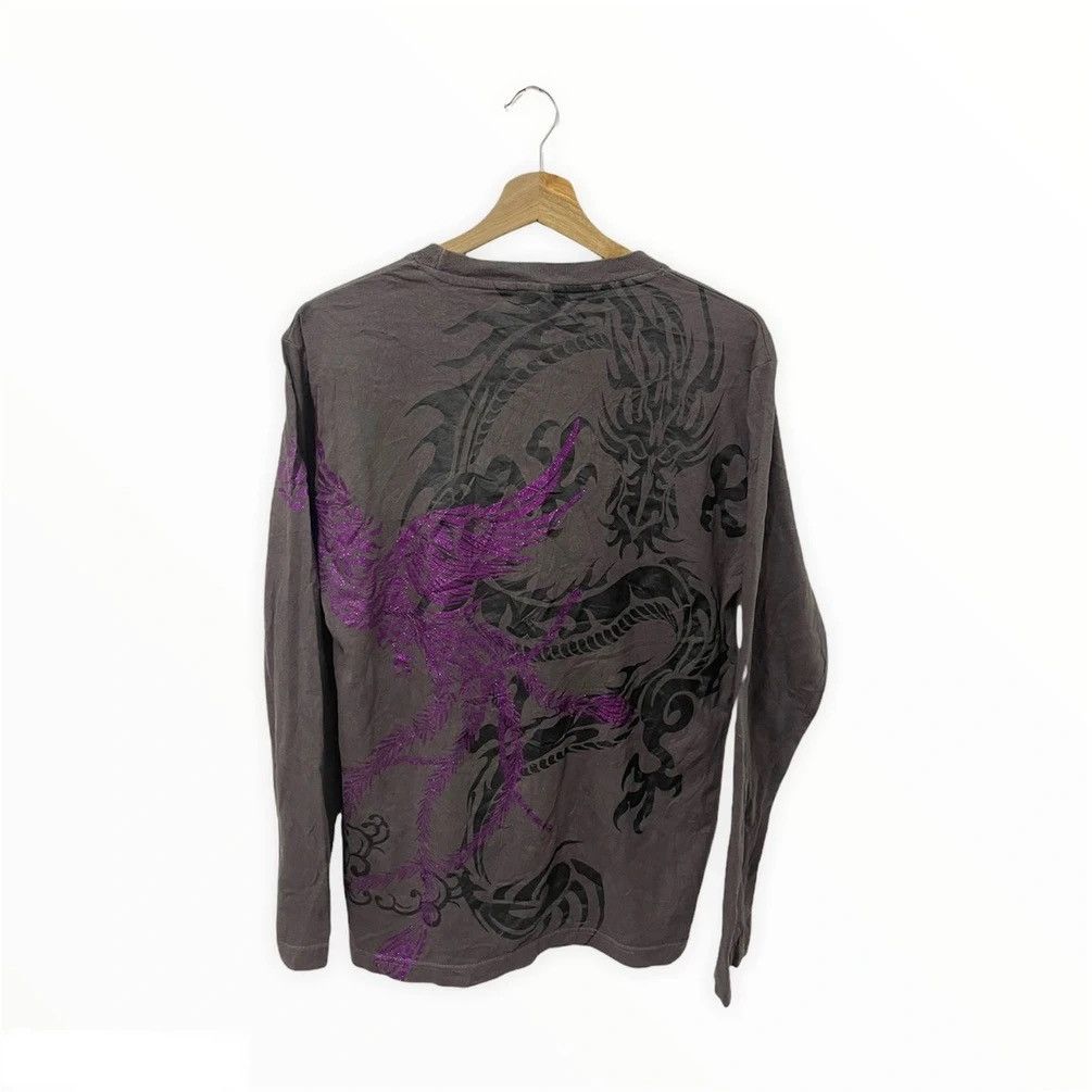 Dragonfly × Japanese Brand × Vintage Japanese Fashion Bullet Noise Dragonfly Tattoo Long Sleeve Size US M / EU 48-50 / 2 - 1 Thumbnail