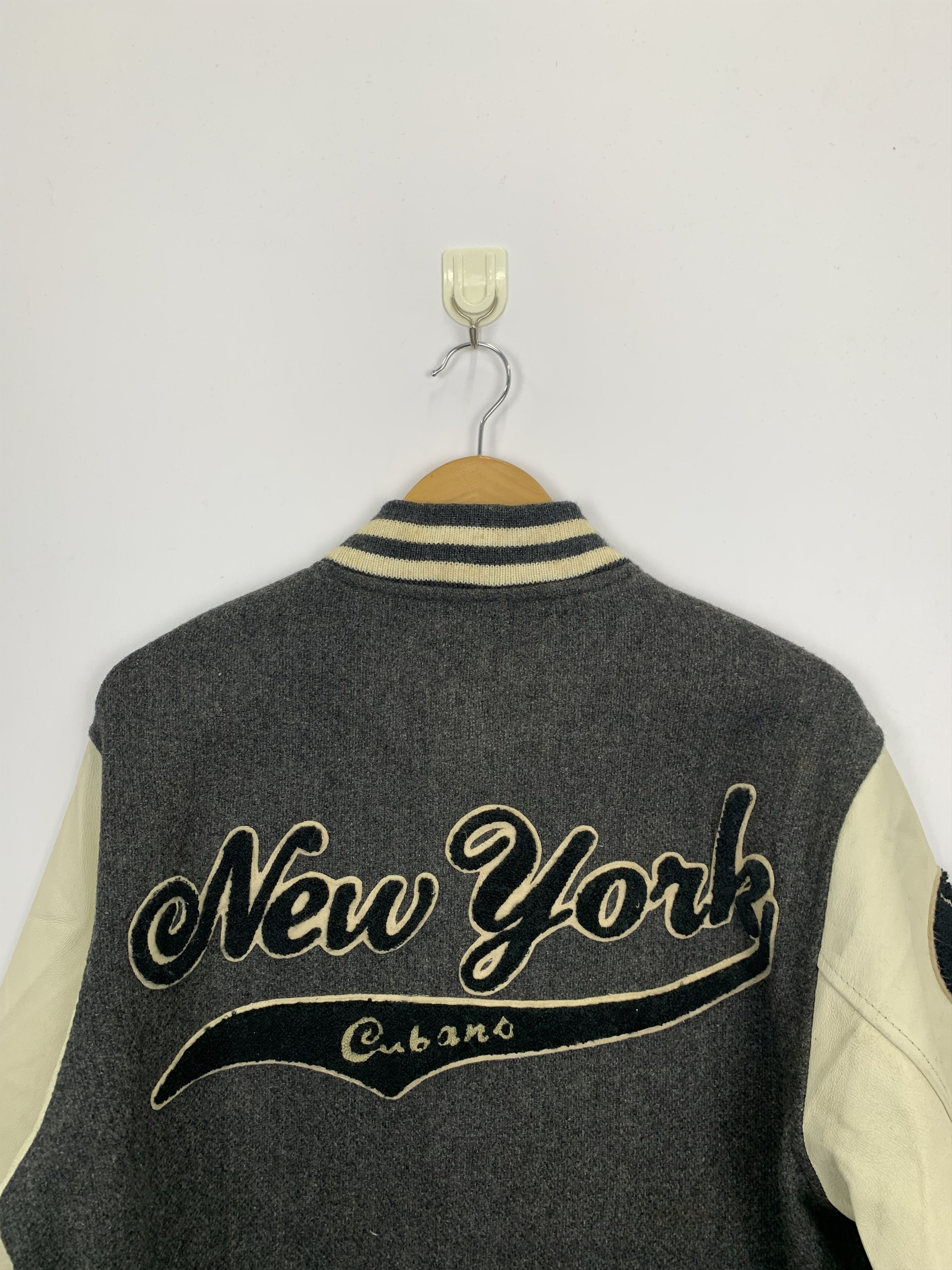 Vintage Vintage New York Varsity Jacket Sleeve Leather V0457 Size US M / EU 48-50 / 2 - 4 Thumbnail