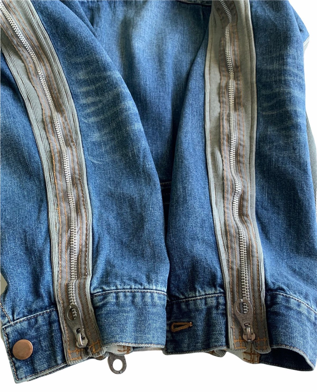 Maison MIHARA YASUHIRO Miharayasuhiro hybrid Denim Trucker Bondage Oversized Sleeve Size US M / EU 48-50 / 2 - 12 Thumbnail