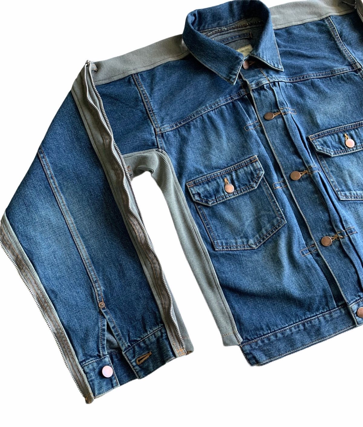 Maison MIHARA YASUHIRO Miharayasuhiro hybrid Denim Trucker Bondage Oversized Sleeve Size US M / EU 48-50 / 2 - 6 Thumbnail