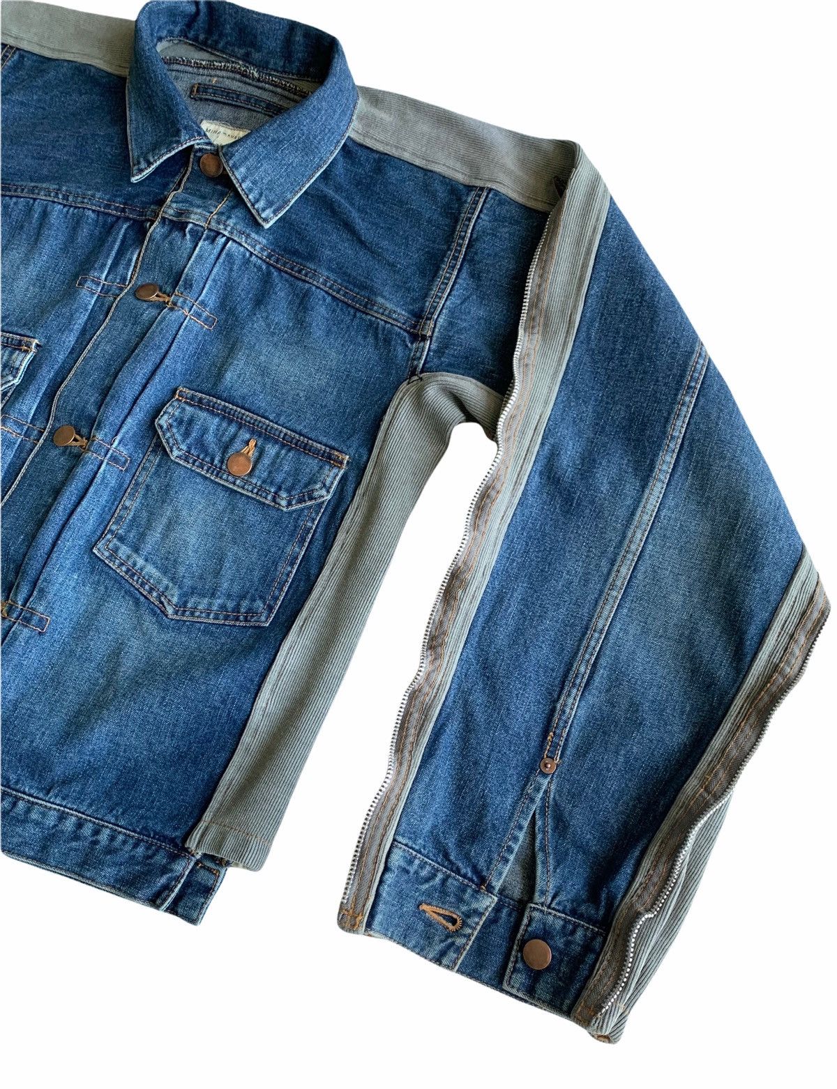 Maison MIHARA YASUHIRO Miharayasuhiro hybrid Denim Trucker Bondage Oversized Sleeve Size US M / EU 48-50 / 2 - 7 Thumbnail