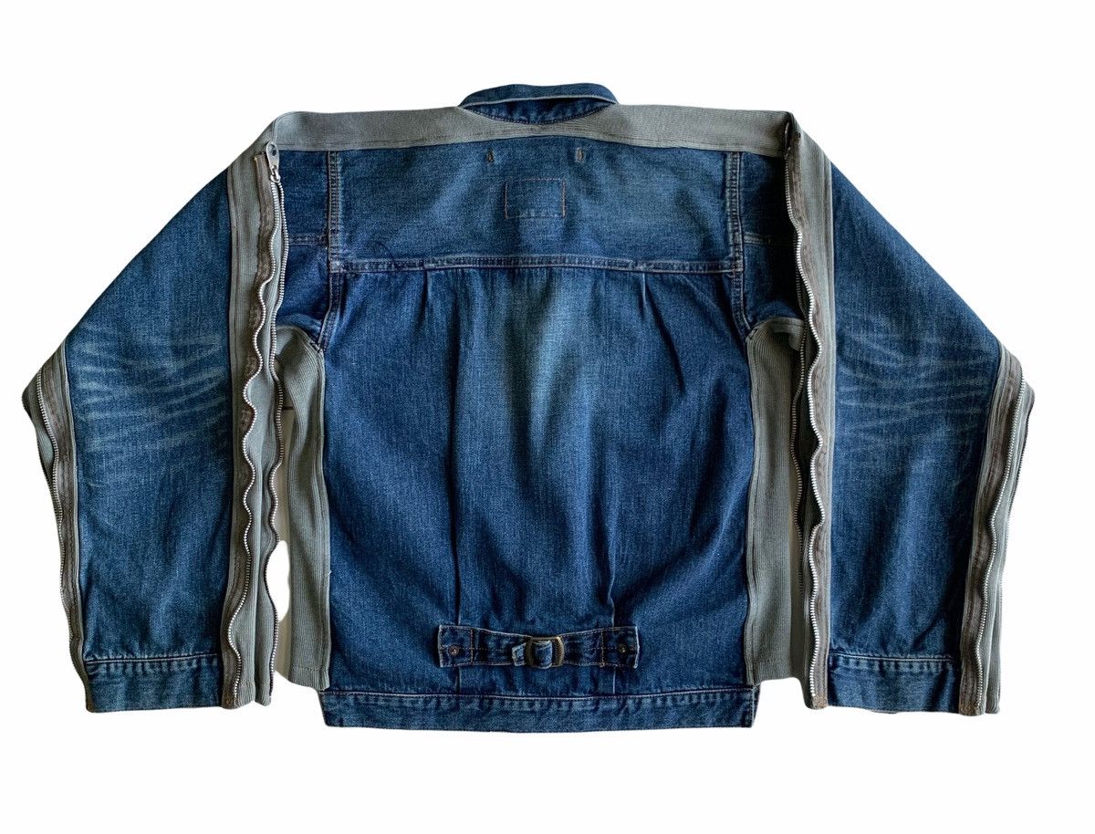 Maison MIHARA YASUHIRO Miharayasuhiro hybrid Denim Trucker Bondage Oversized Sleeve Size US M / EU 48-50 / 2 - 2 Thumbnail