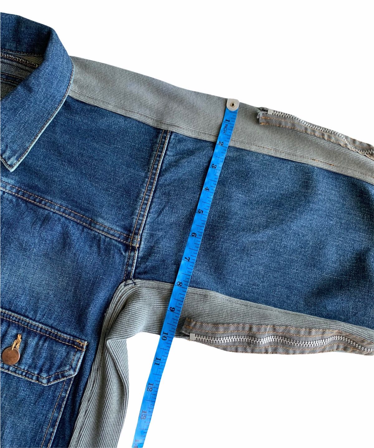 Maison MIHARA YASUHIRO Miharayasuhiro hybrid Denim Trucker Bondage Oversized Sleeve Size US M / EU 48-50 / 2 - 16 Thumbnail