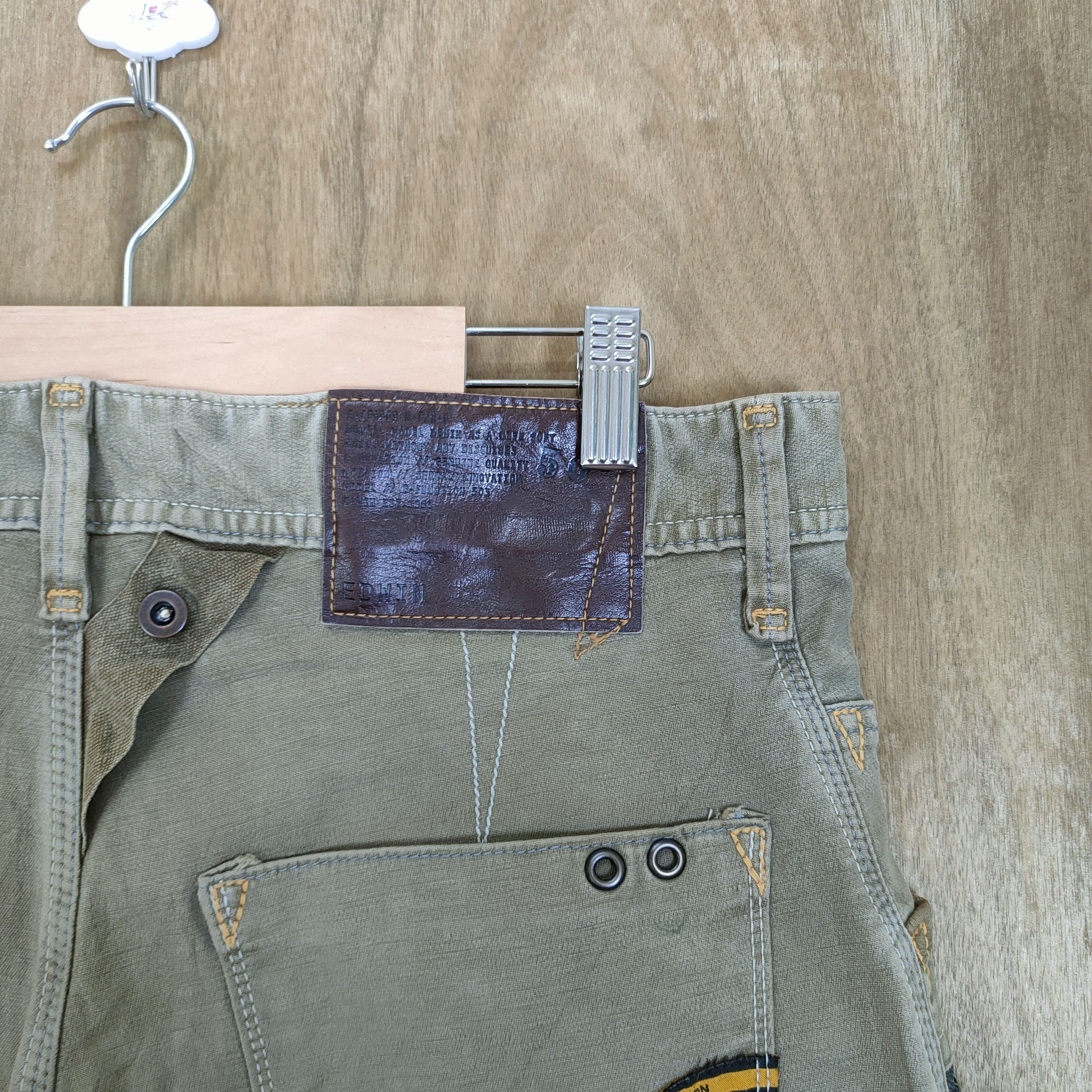 Edwin VINTAGE EDWIN FADED BAGGY CARGO PANTS Size US 32 / EU 48 - 11 Thumbnail