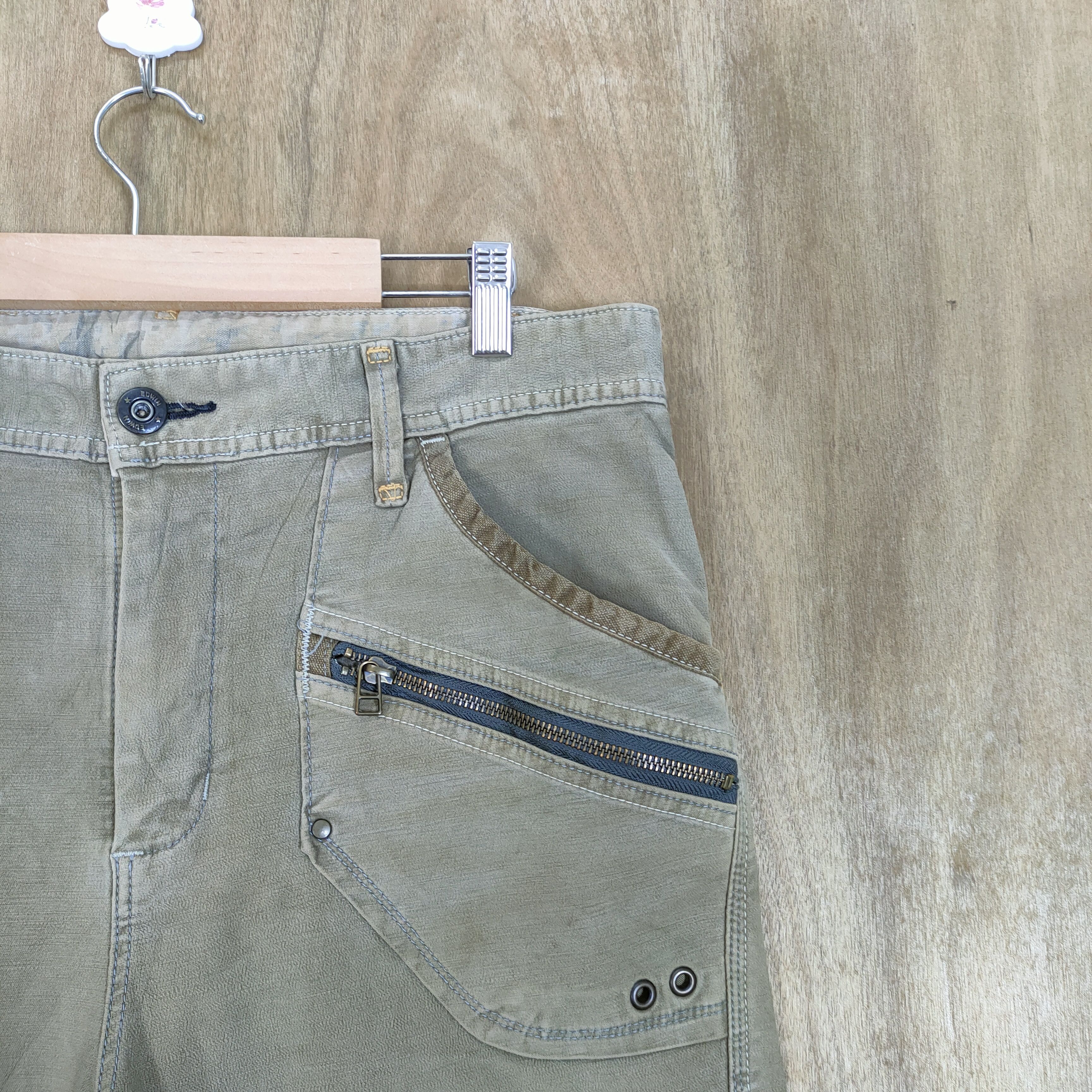 Edwin VINTAGE EDWIN FADED BAGGY CARGO PANTS Size US 32 / EU 48 - 7 Thumbnail
