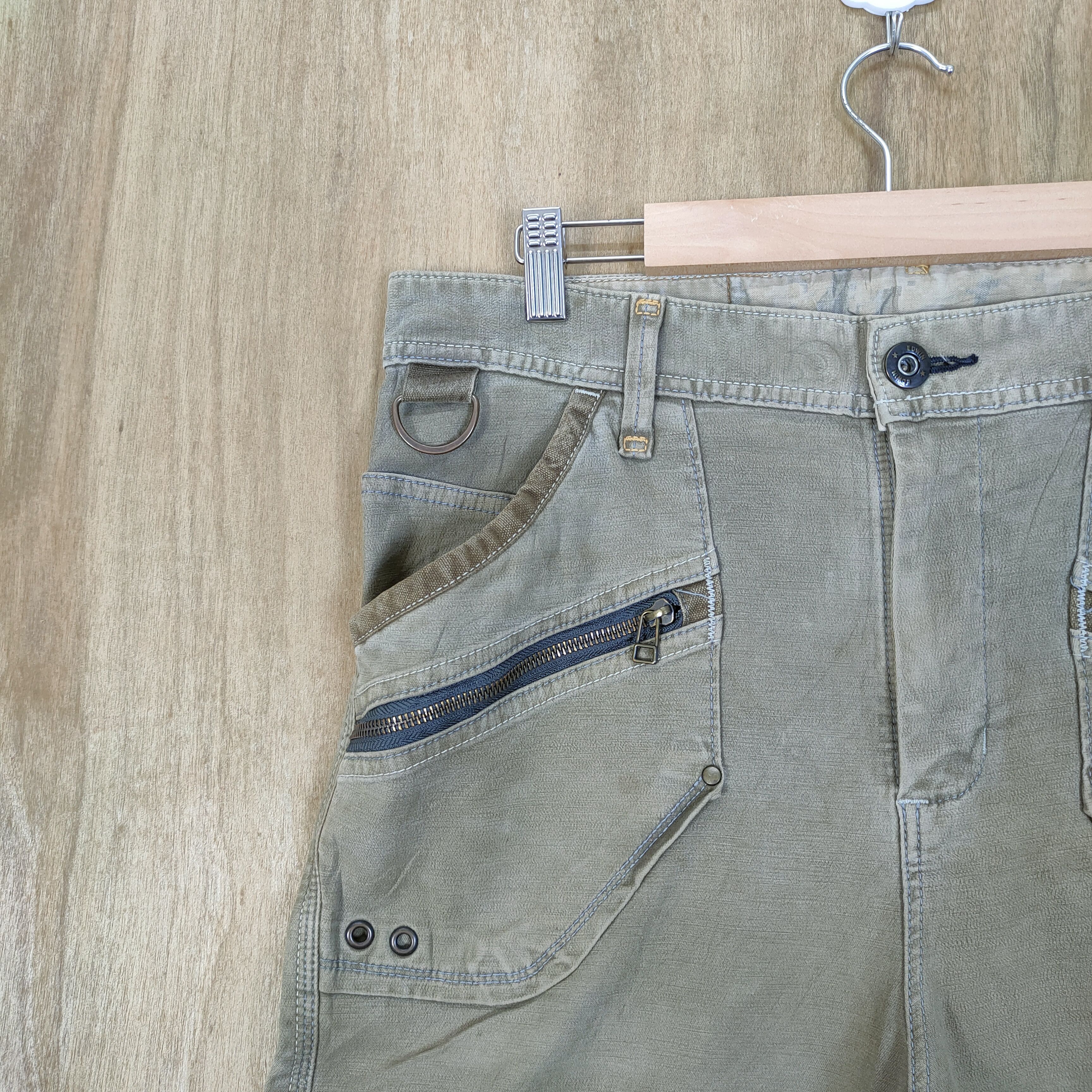 Edwin VINTAGE EDWIN FADED BAGGY CARGO PANTS Size US 32 / EU 48 - 6 Thumbnail