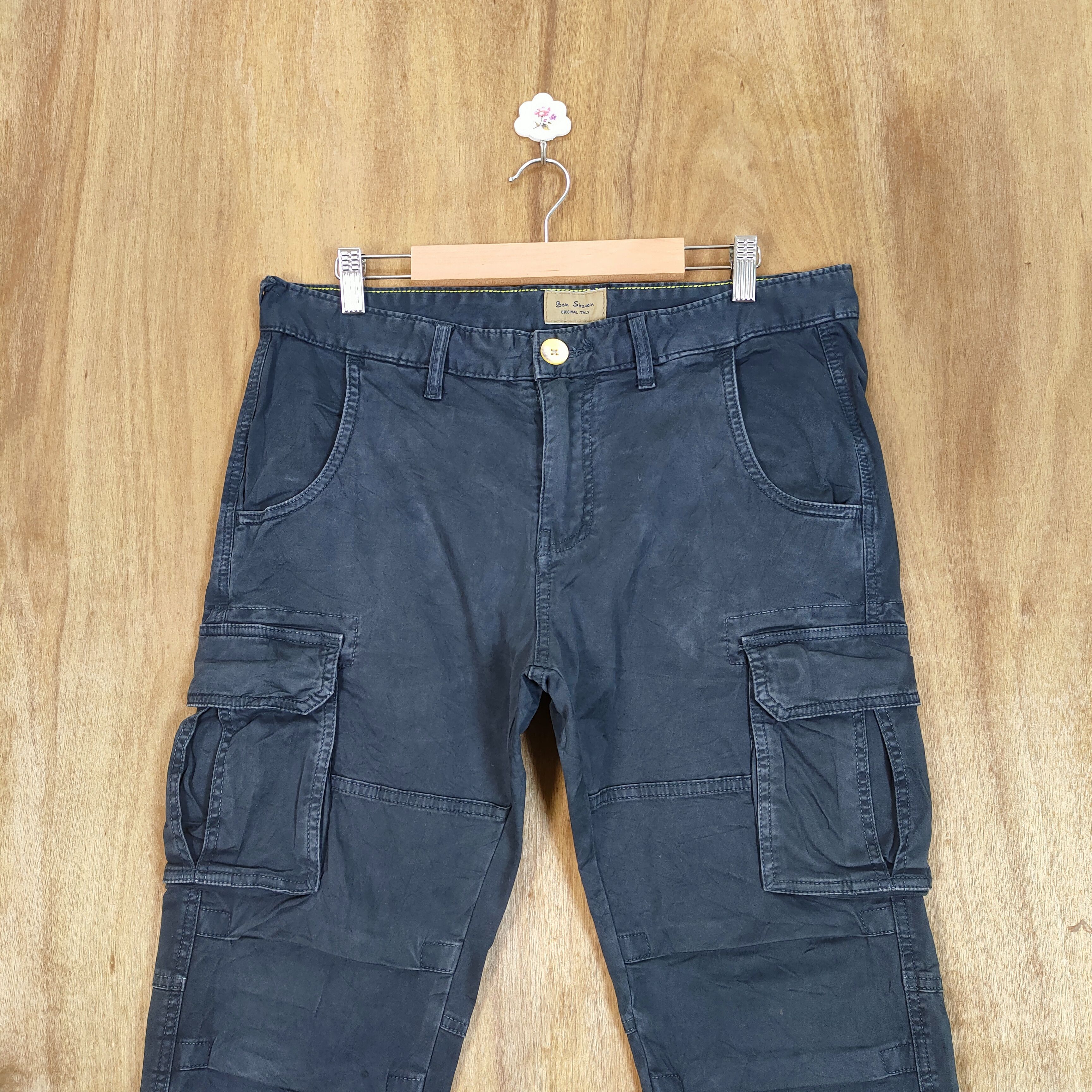 Japanese Brand × Vintage BAN STEVEN BLACK CARGO PANTS Size US 32 / EU 48 - 2 Thumbnail