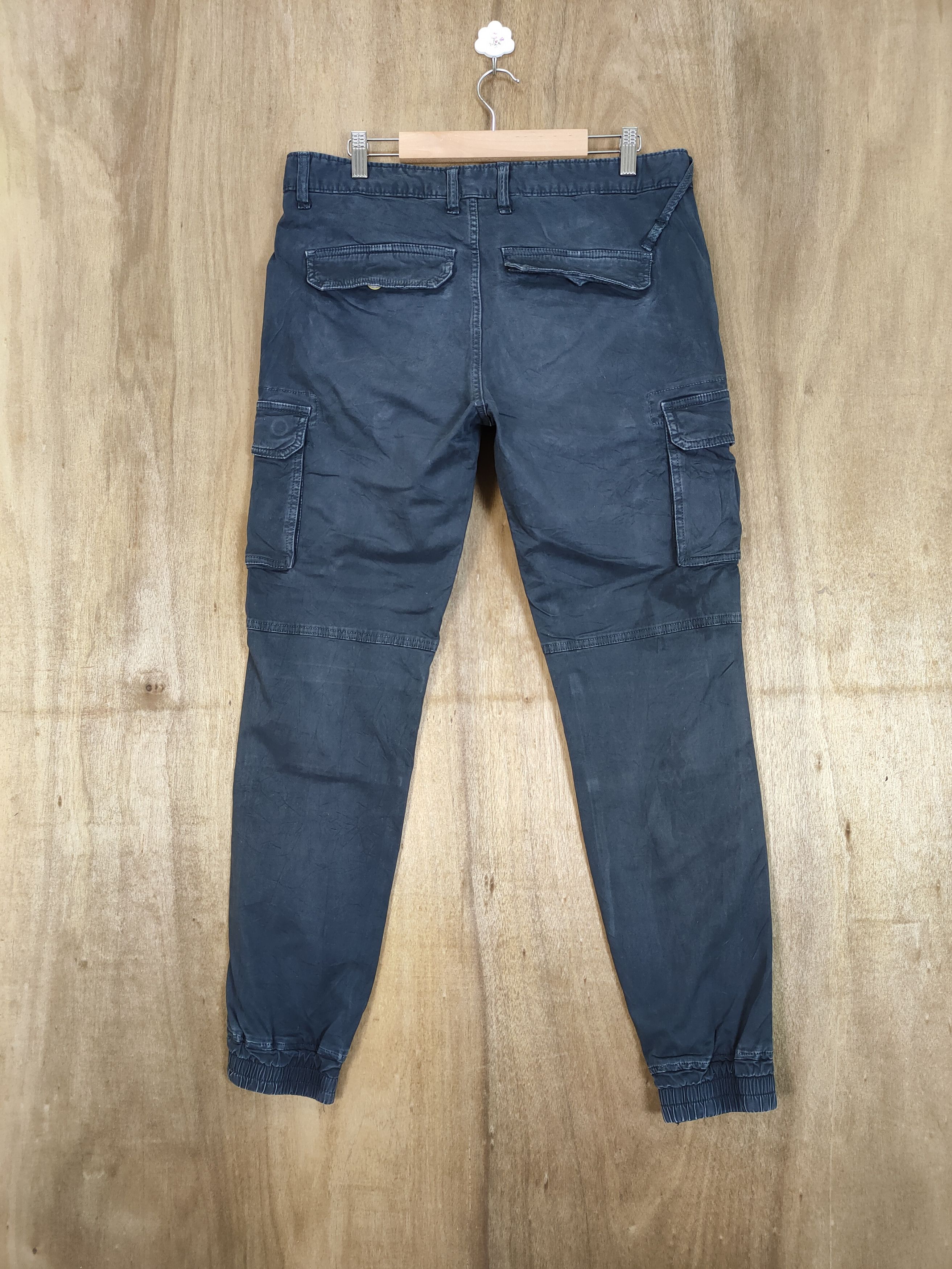 Japanese Brand × Vintage BAN STEVEN BLACK CARGO PANTS Size US 32 / EU 48 - 10 Thumbnail