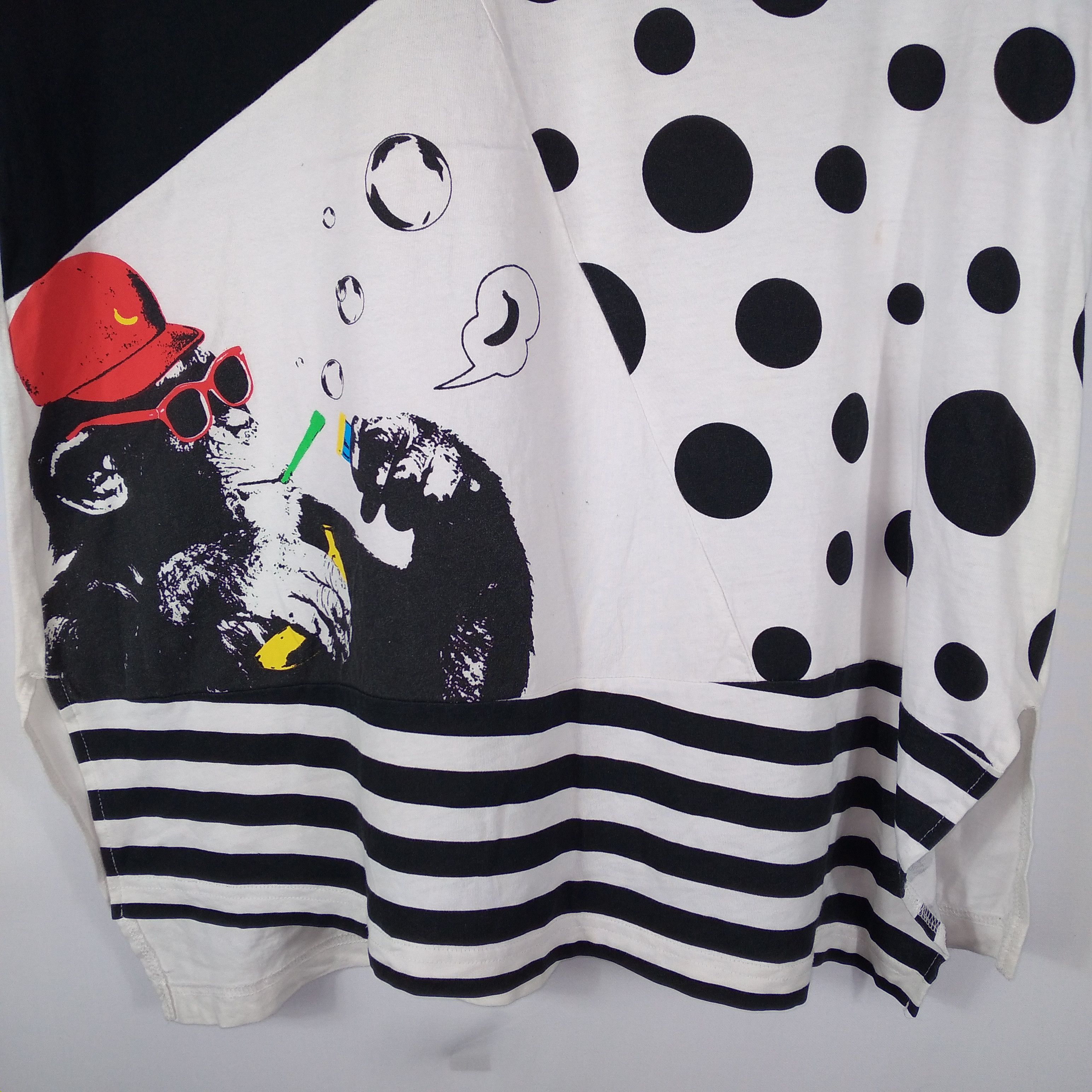 Japanese Brand × Vintage Graniph Art Monkey Polcadot Punk Styles Pocket Tee Size US L / EU 52-54 / 3 - 4 Thumbnail