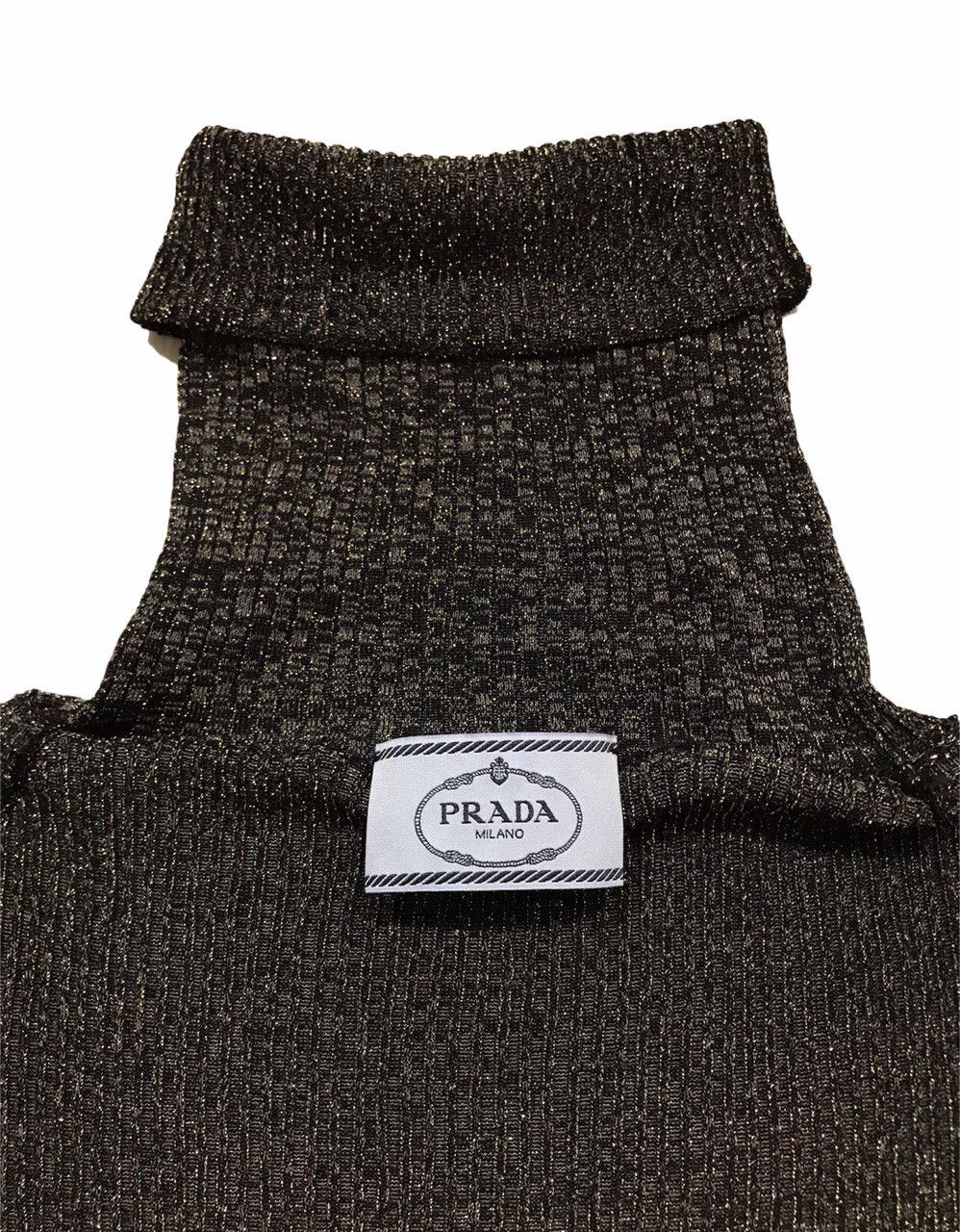 Prada 17SS Glitter Knit Turtleneck Slim Sweater Size US M / EU 48-50 / 2 - 5 Thumbnail
