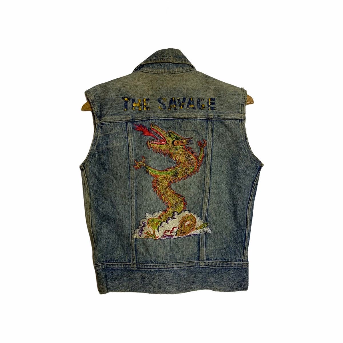 Edwin Edwin The Savage Dragon Denim Vest Size US S / EU 44-46 / 1 - 1 Thumbnail