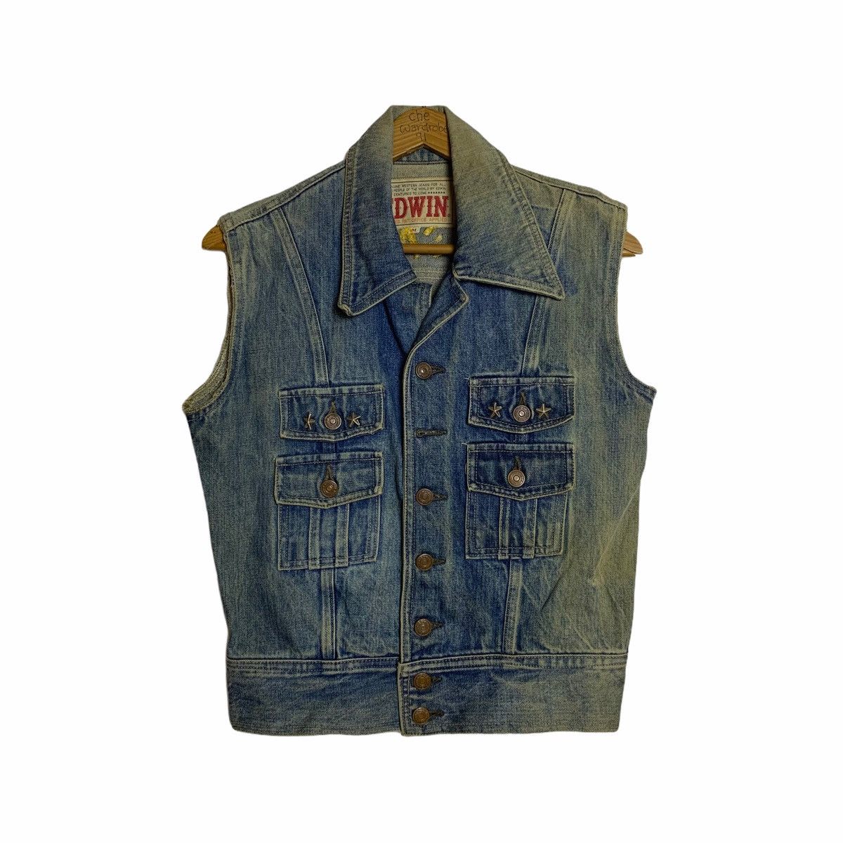 Edwin Edwin The Savage Dragon Denim Vest Size US S / EU 44-46 / 1 - 2 Thumbnail