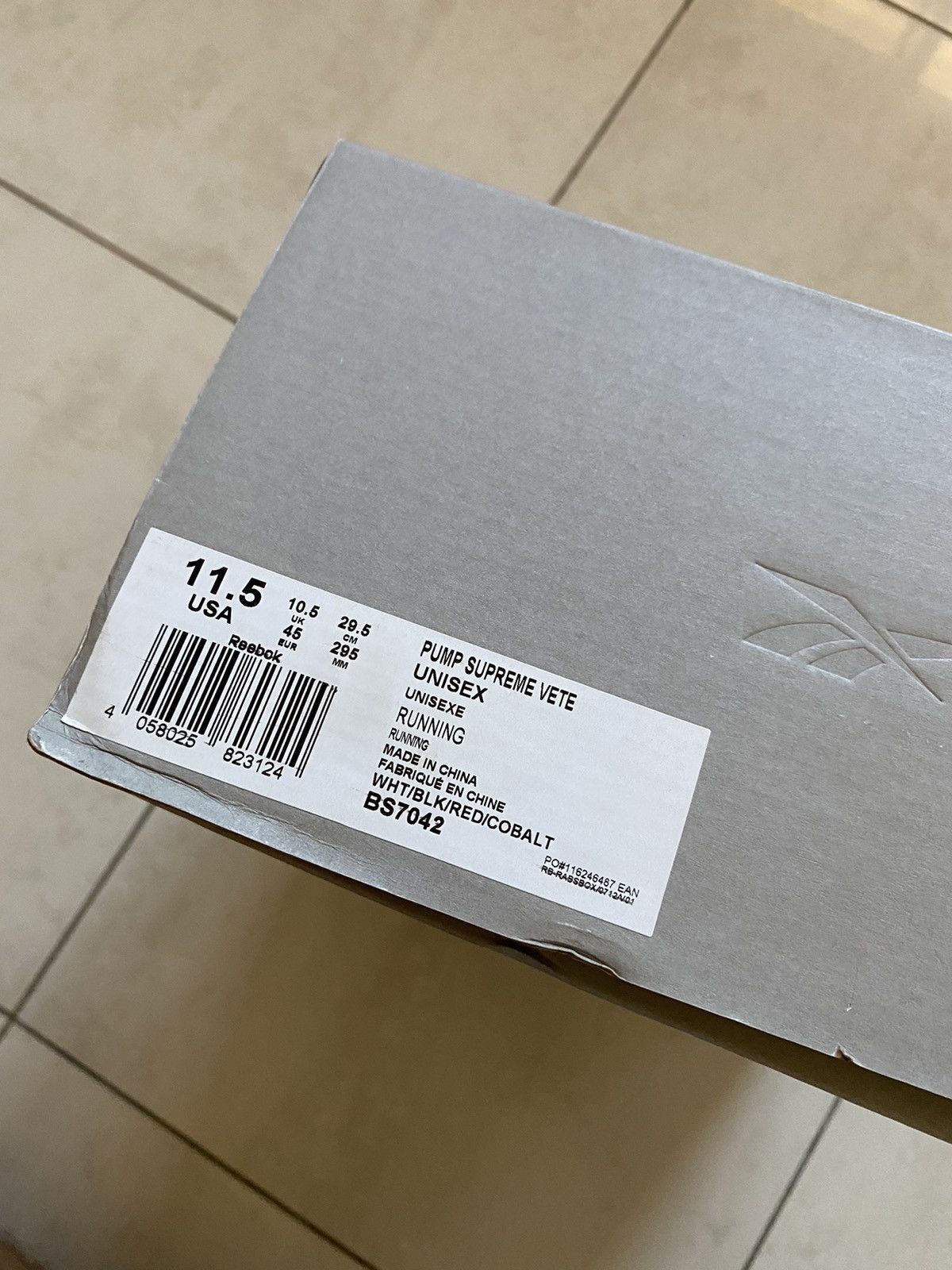 Reebok × Vetements PUMP SUPREME LOW WHITE Size US 11.5 / EU 44-45 - 8 Thumbnail