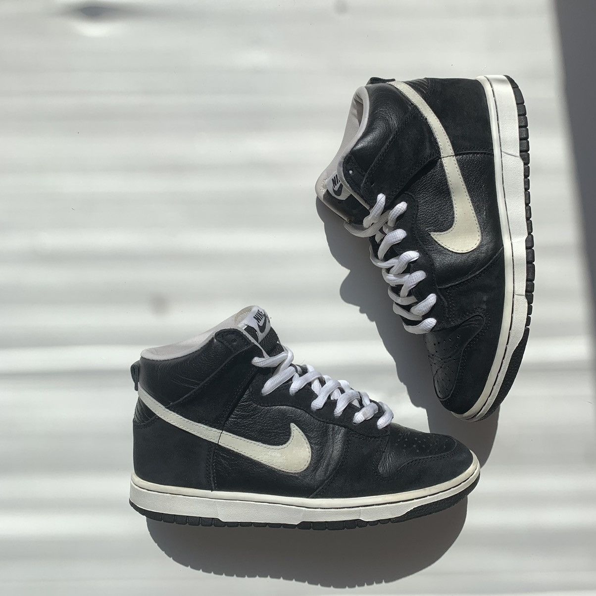 image of 2008 Nike Dunk High Pro Sb Venom Shoes in Black, Men's (Size 7)