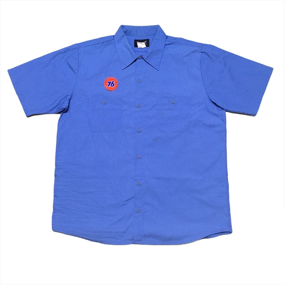Japanese Brand Vtg Workwear Workshirt 76 Lubricants Patches Size US L / EU 52-54 / 3 - 1 Thumbnail