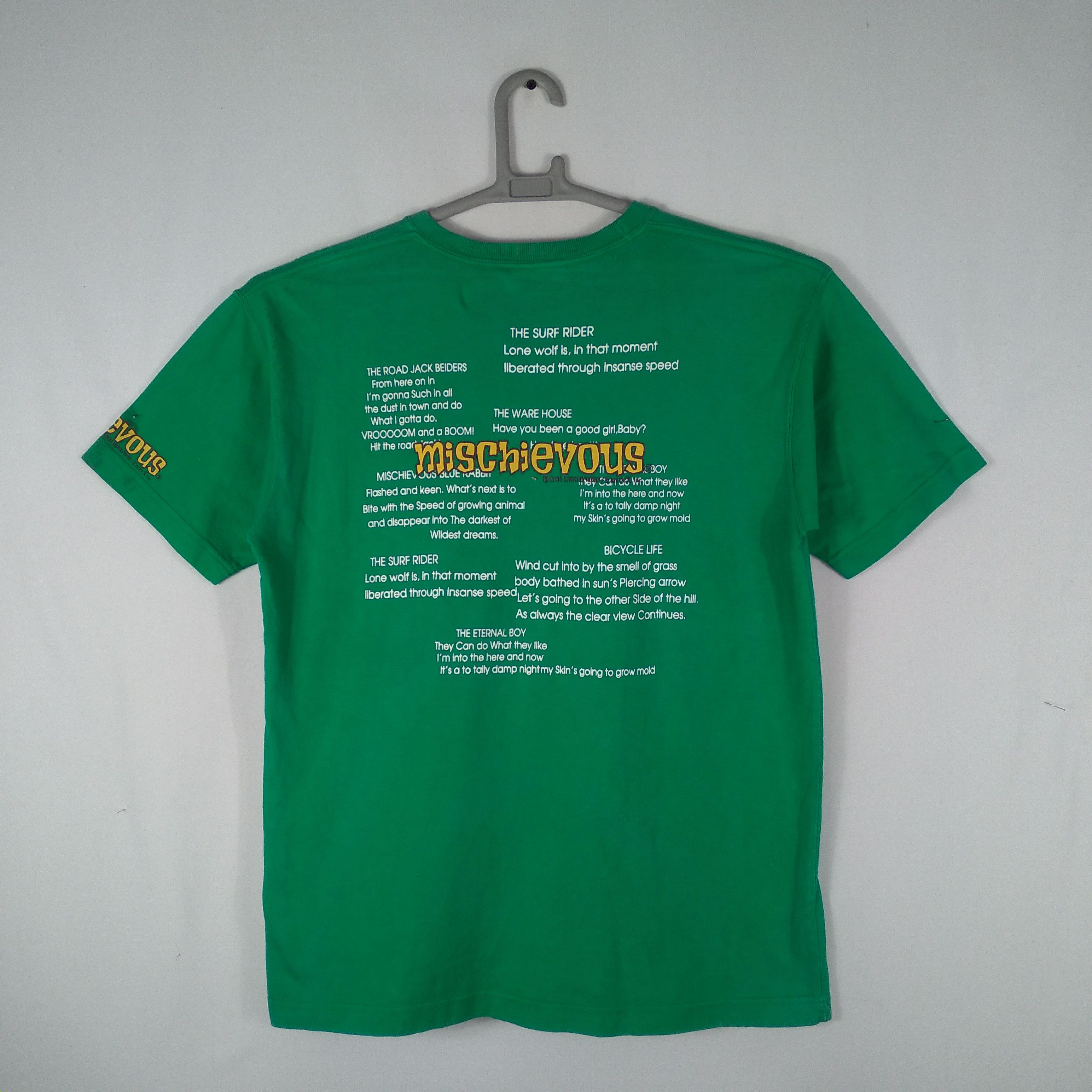 Vintage Vintage Japanese Brand Mischievous Big Print Tee Size US M / EU 48-50 / 2 - 4 Thumbnail